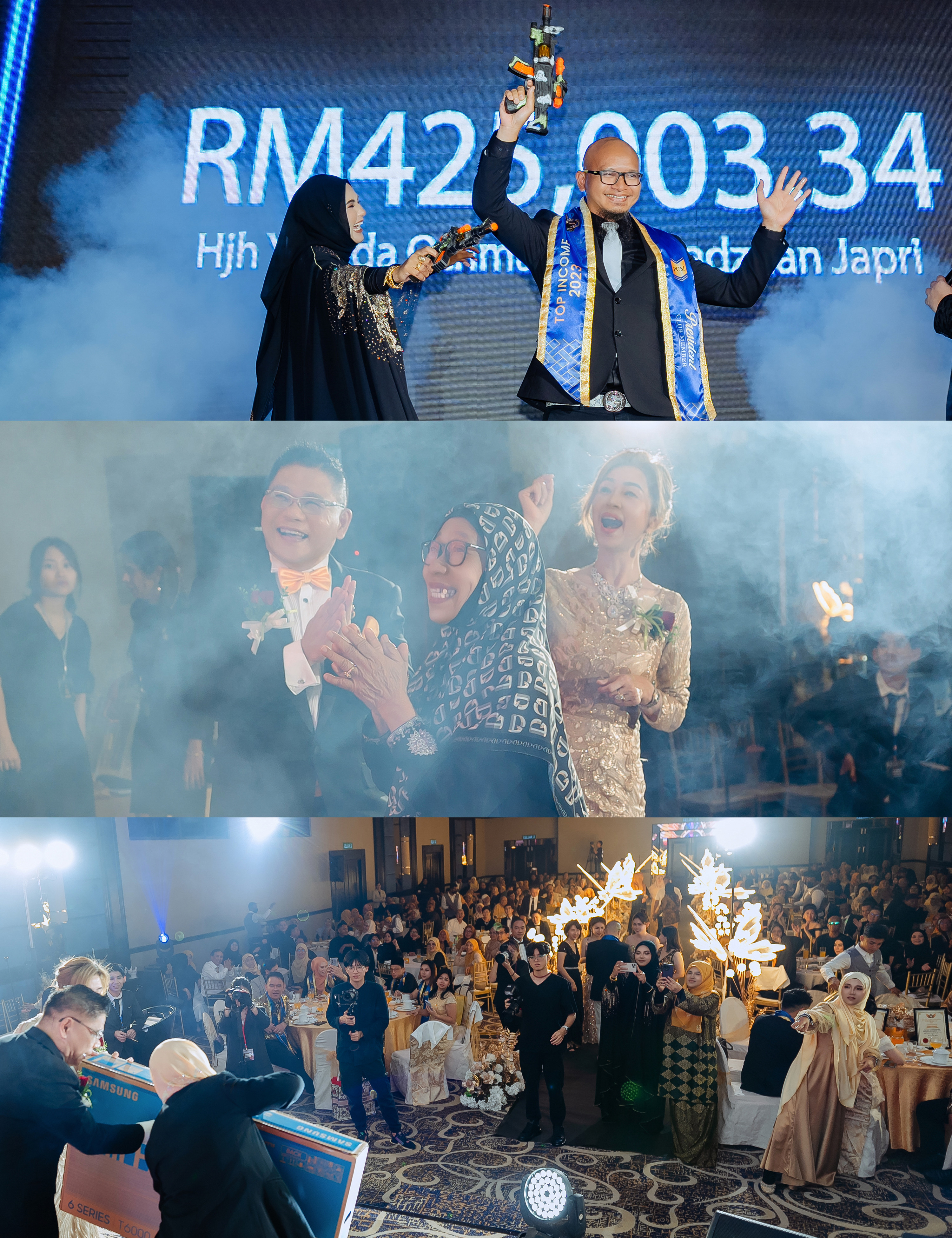 BOInternational Forever Living 2024 Gala Night gala dinner guest table photo, venue context frame 11, by Famous Bridal Kuantan