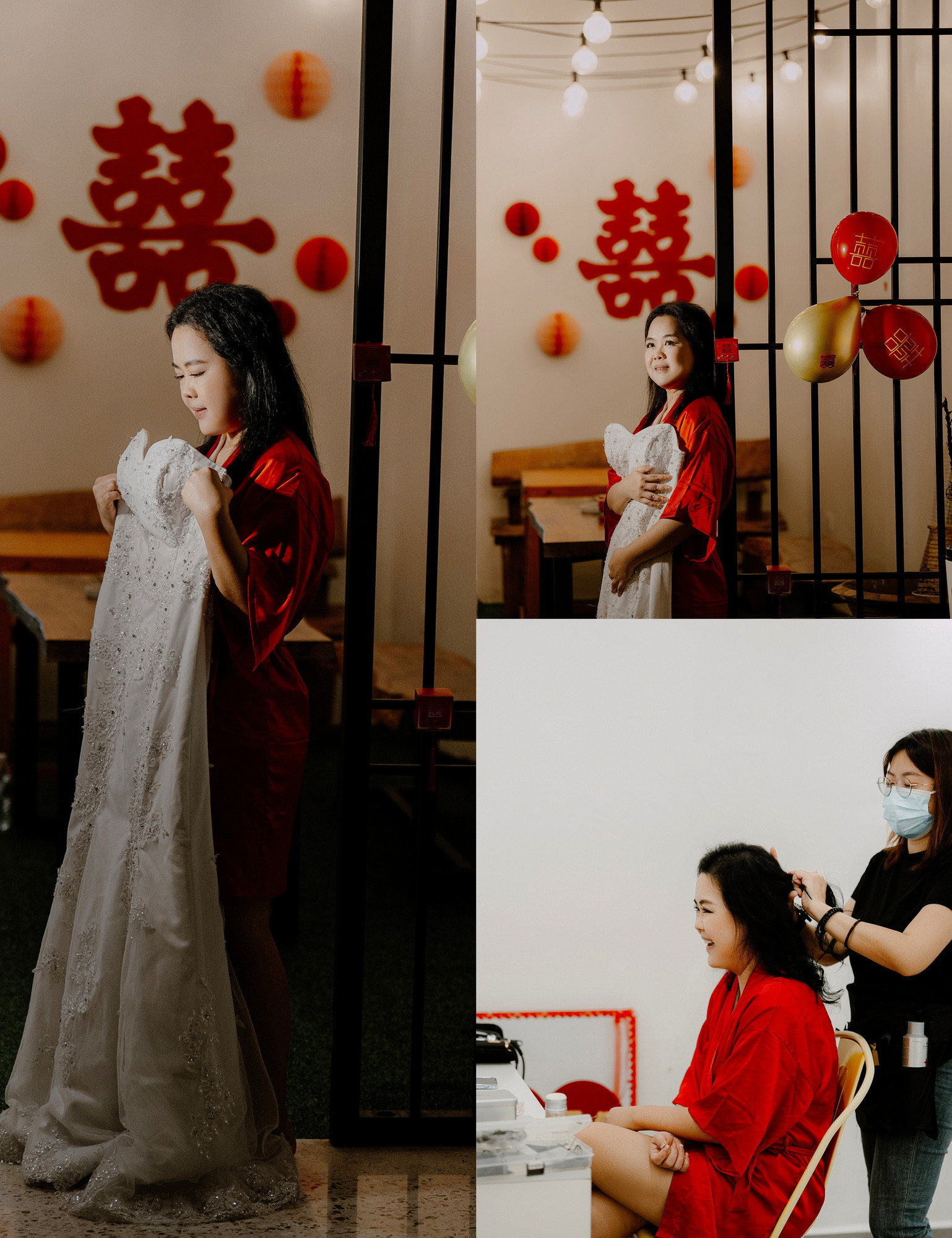 Calvin Yin & Vicky Phong bridal party group portrait, story opener frame 25, by Famous Bridal Kuantan