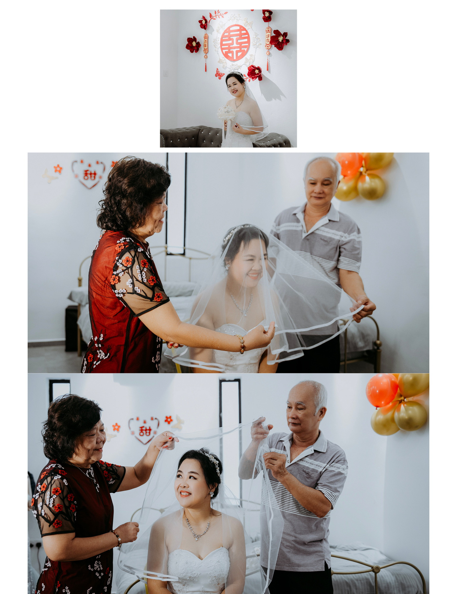 Calvin Yin & Vicky Phong wedding ceremony entrance, family memory frame 19, by Famous Bridal Kuantan