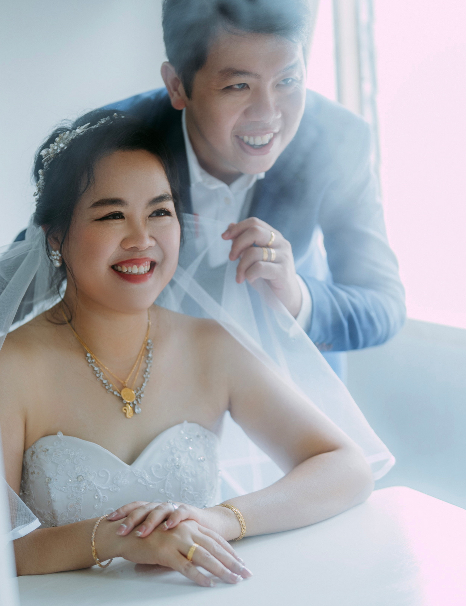 Calvin Yin & Vicky Phong wedding morning ceremony moment, album detail frame 04, by Famous Bridal Kuantan