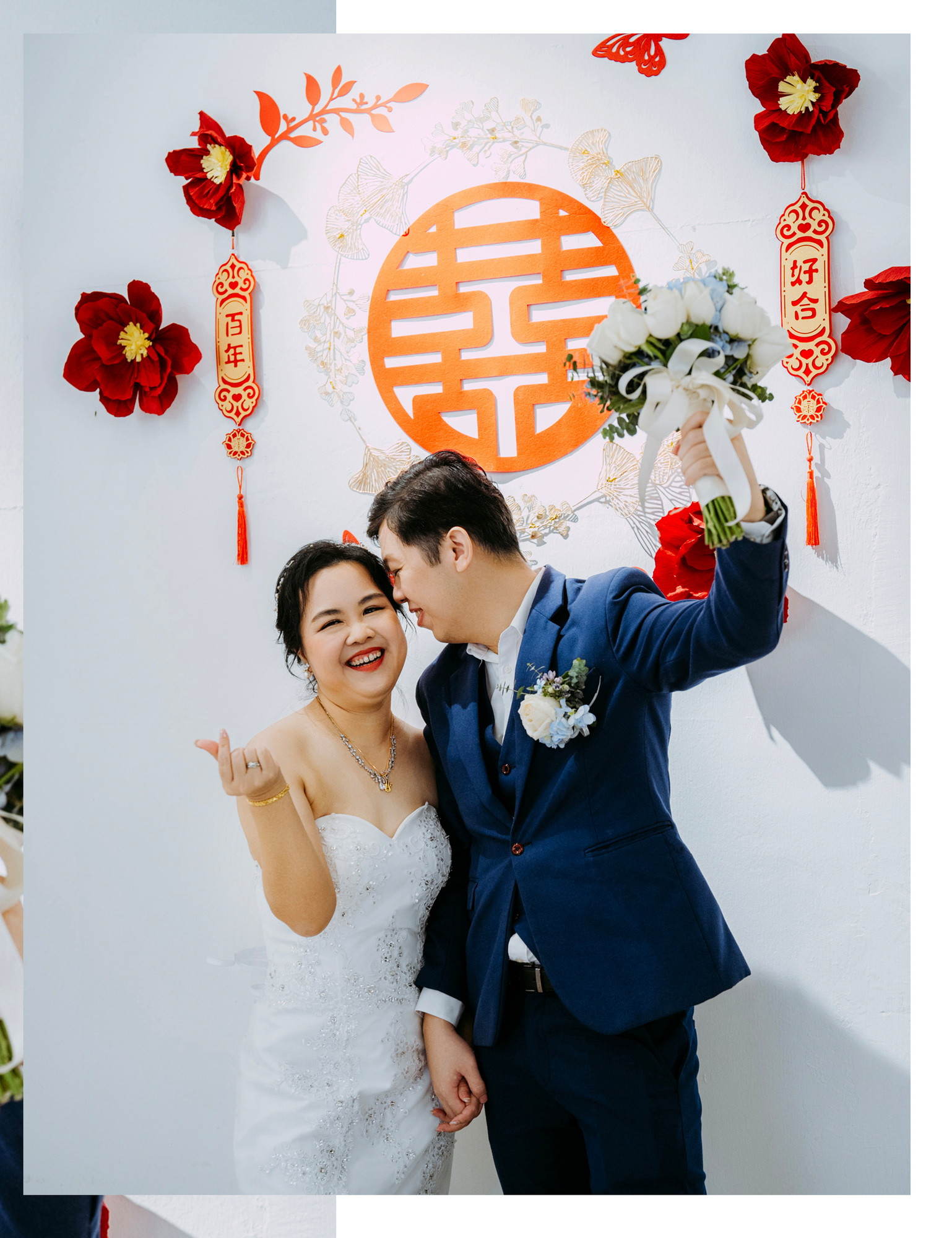 Calvin Yin & Vicky Phong natural bride and groom portrait, quiet in-between moment frame 02, by Famous Bridal Kuantan