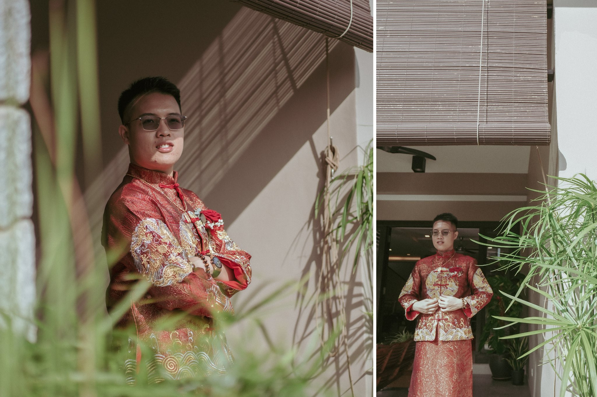 Chun & Kelly bridal party group portrait, natural movement frame 05, by Famous Bridal Kuantan