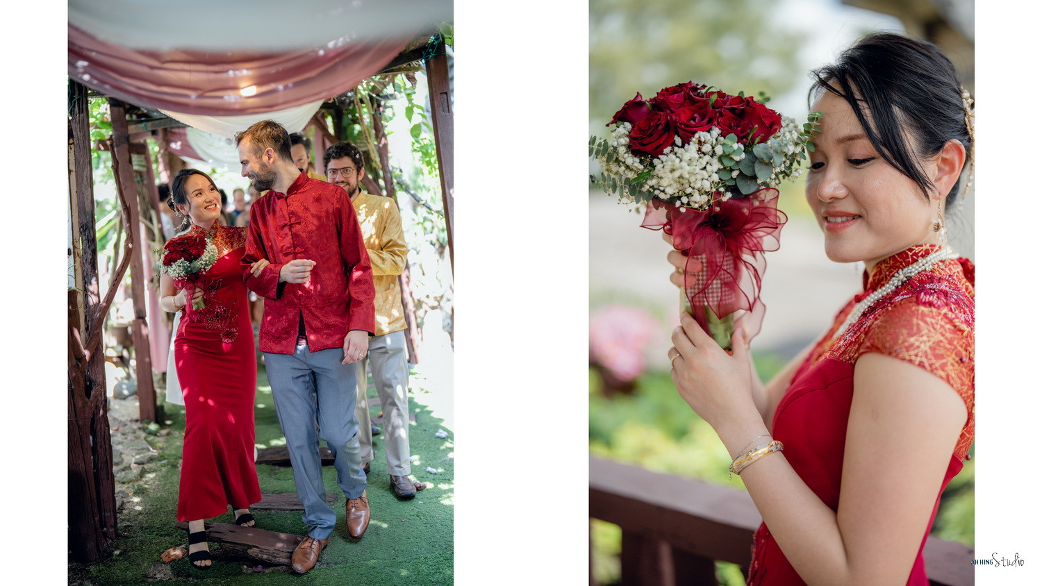 Dario & Adeline wedding ceremony entrance, celebration rhythm frame 79, by Famous Bridal Kuantan