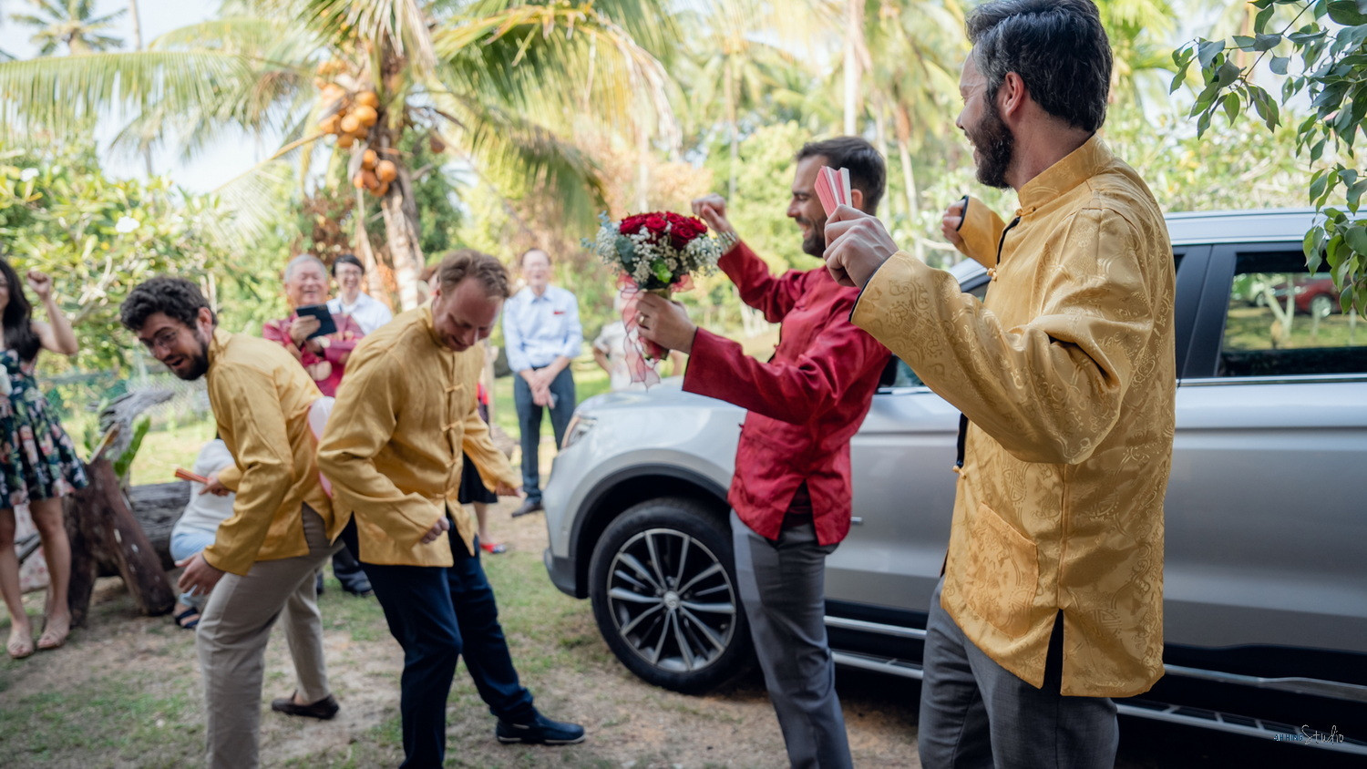 Dario & Adeline opening wedding-day documentary moment, story opener frame 41, by Famous Bridal Kuantan