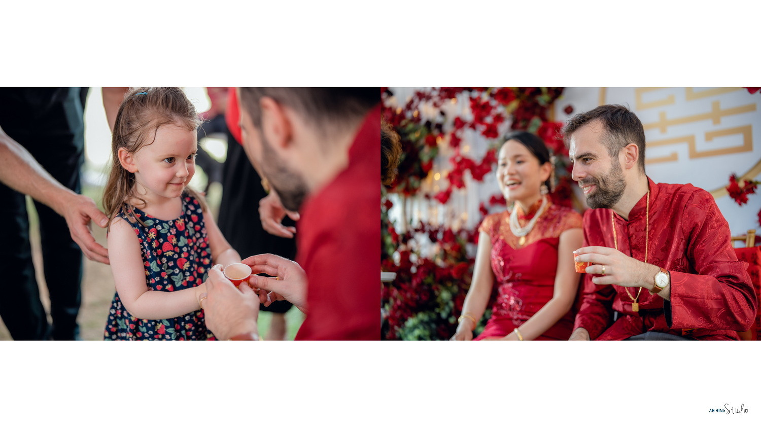 Dario & Adeline Chinese tea ceremony blessing, family memory frame 83, by Famous Bridal Kuantan