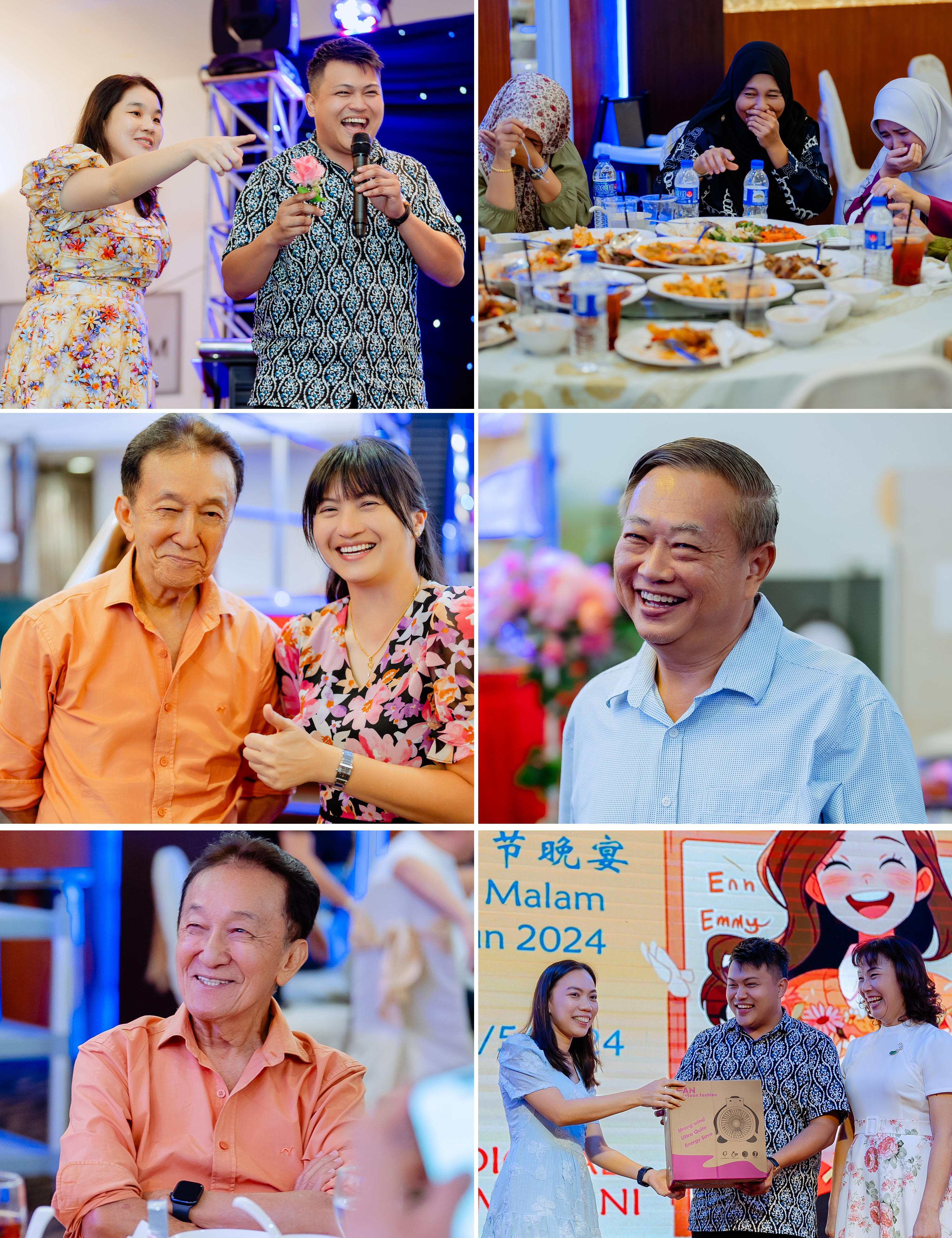 公民学校教师节晚宴 dinner guest interaction photo, presentation detail frame 07, by Famous Bridal Kuantan