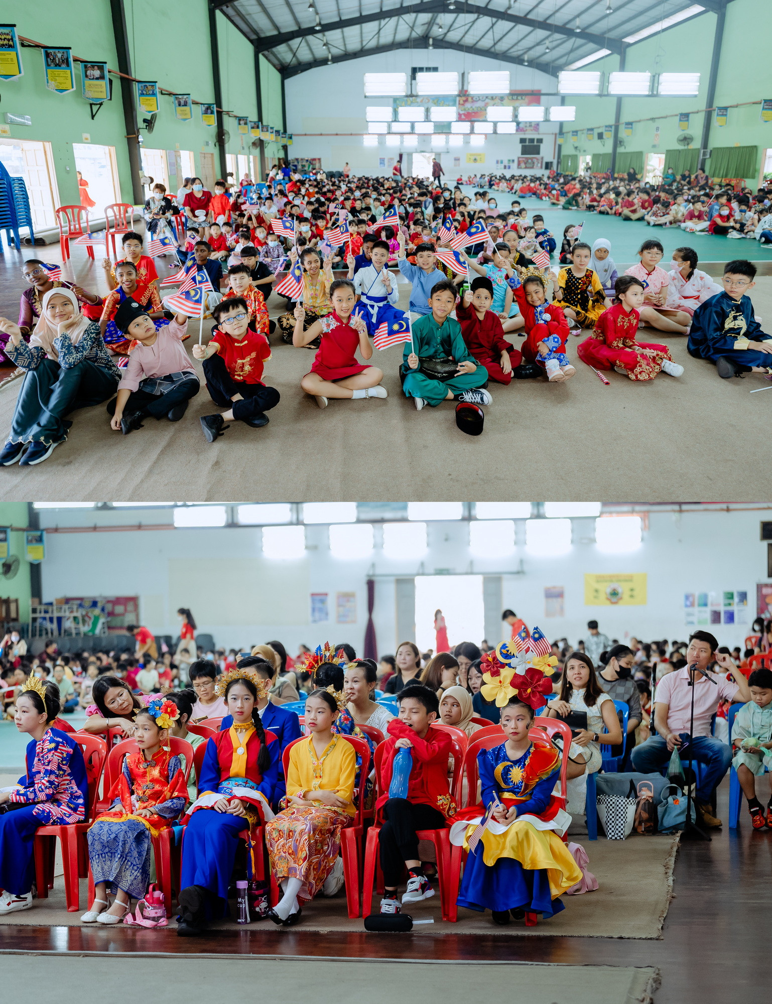 培才华小爱国歌曲歌唱比赛 singing competition group photo, venue context frame 03, by Famous Bridal Kuantan