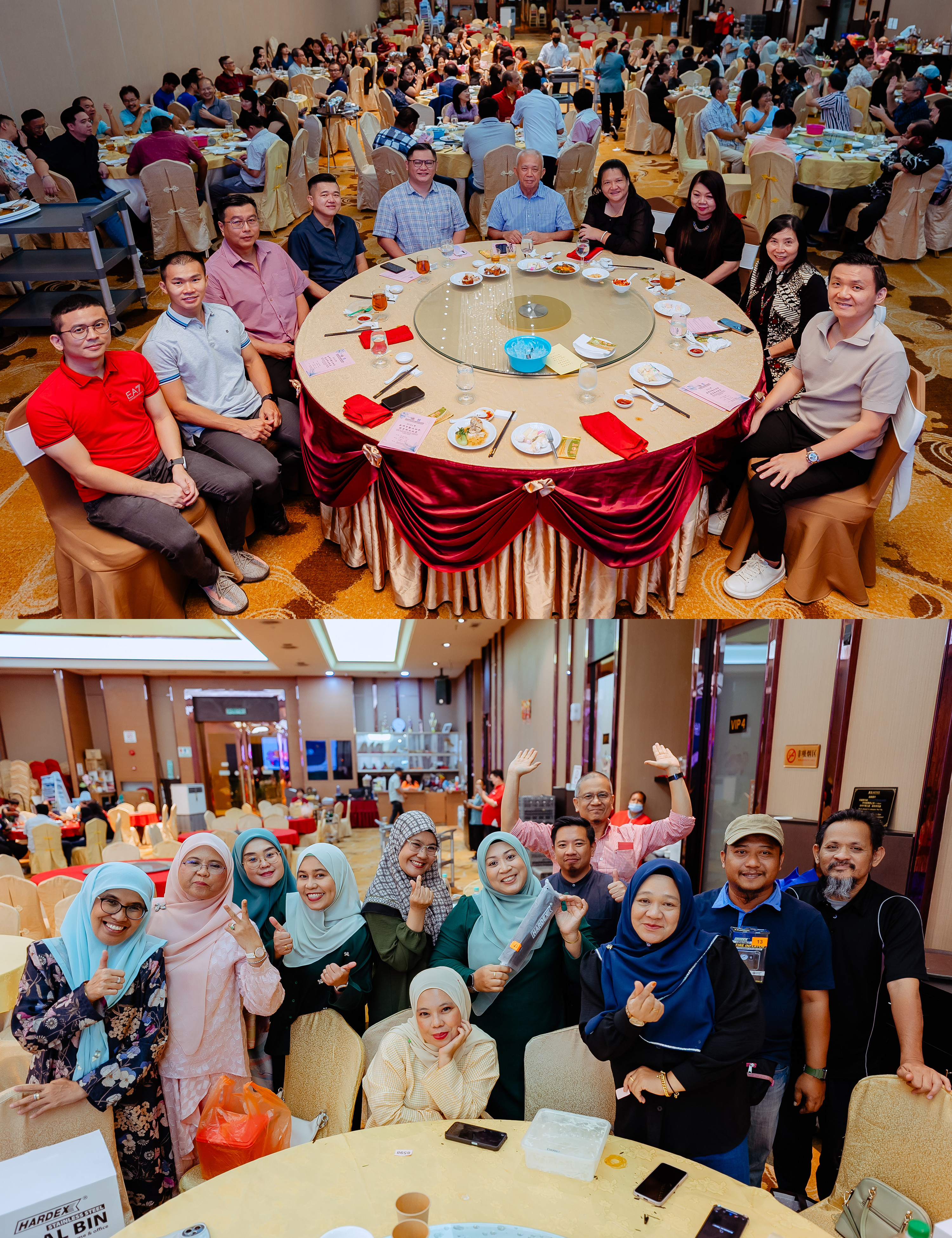 培才华校教师节与运动会慰劳联欢晚宴 dinner guest interaction photo, presentation detail frame 07, by Famous Bridal Kuantan