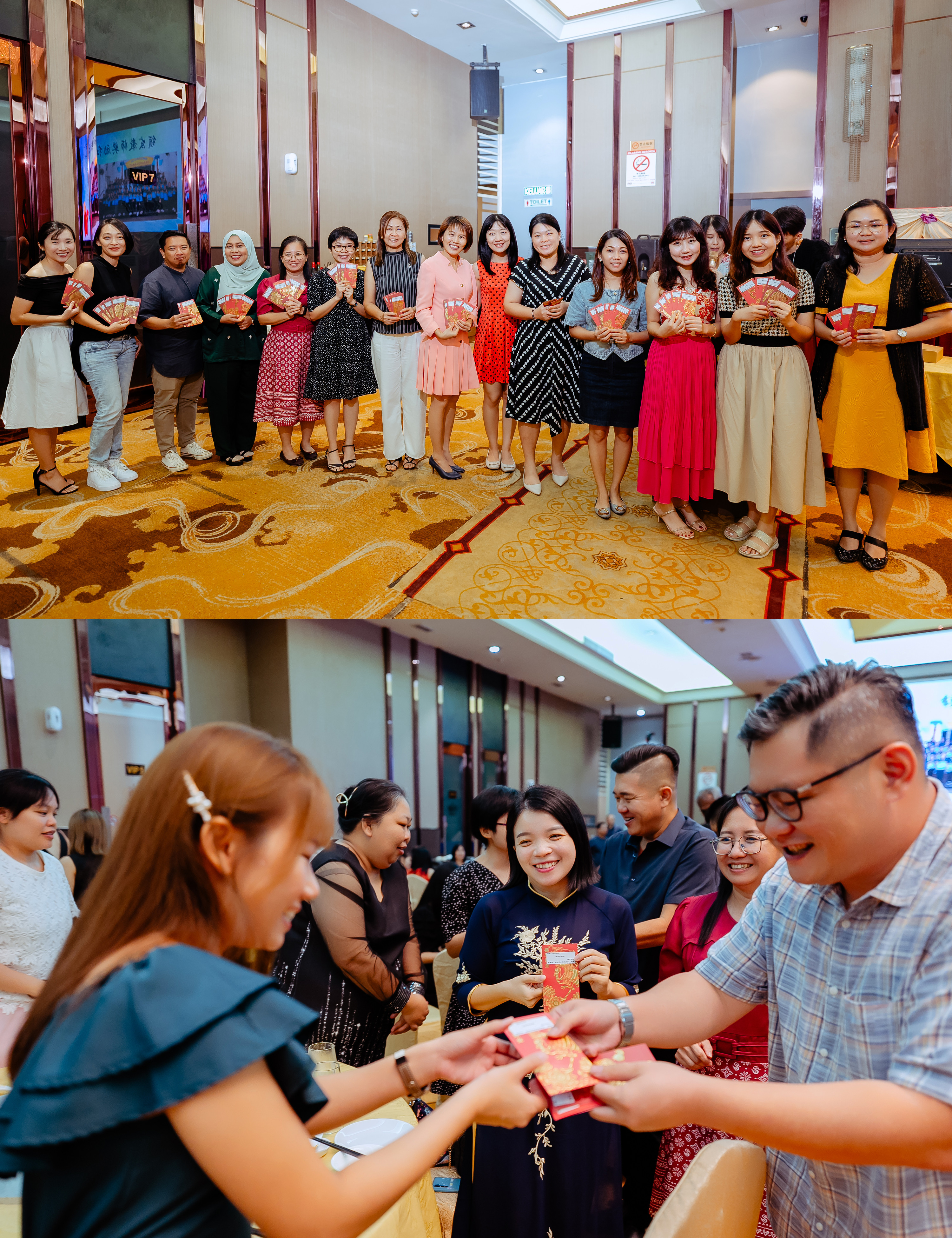 培才华校教师节与运动会慰劳联欢晚宴 teachers day group photo, reporting image frame 04, by Famous Bridal Kuantan