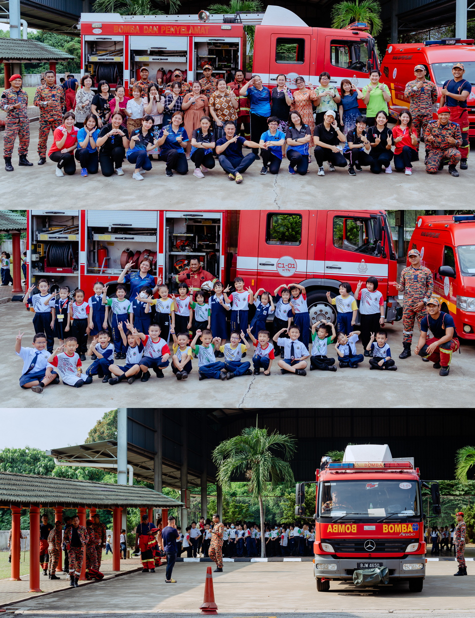 培才华校紧急疏散火警演习 fire drill assembly point photo, team memory frame 14, by Famous Bridal Kuantan