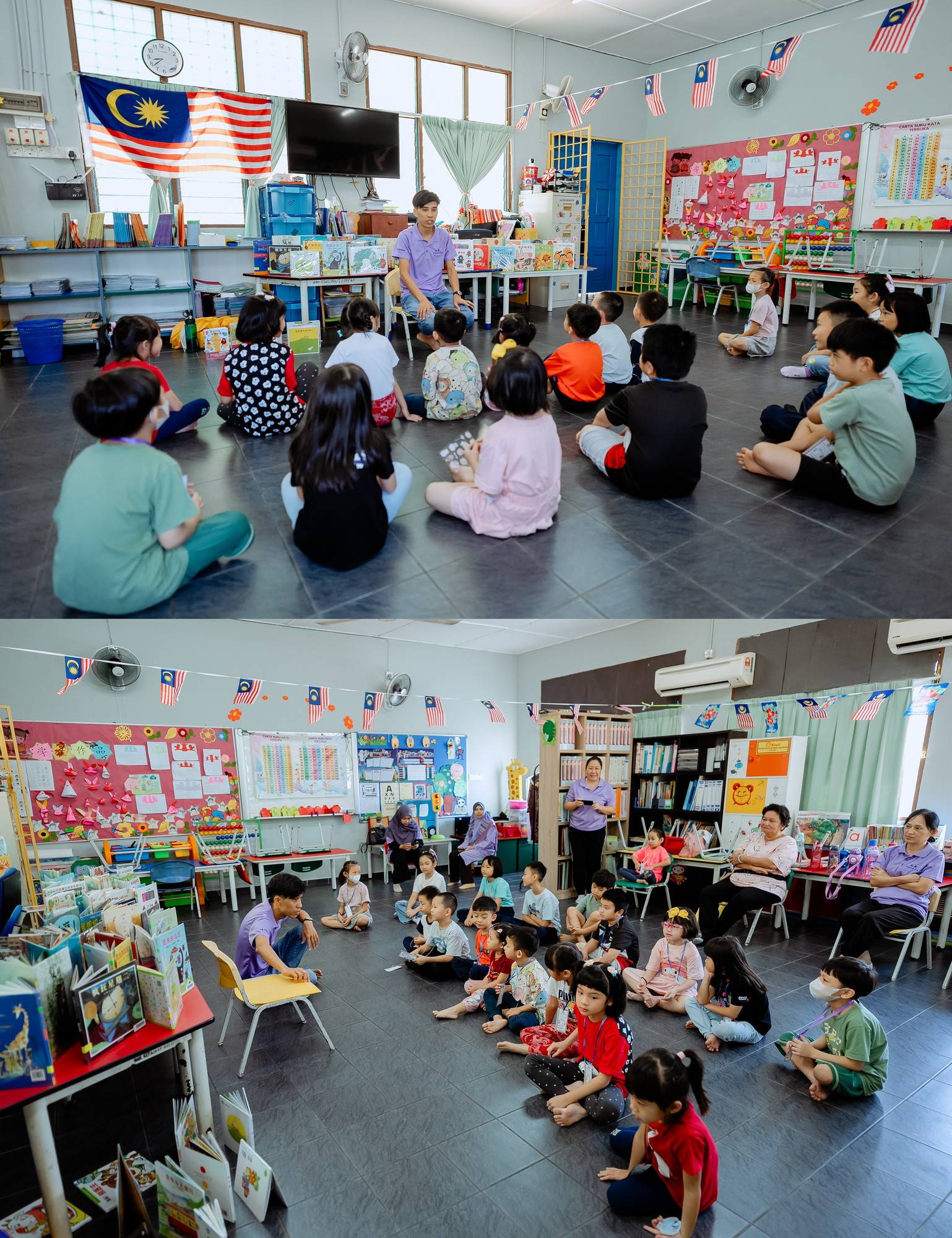 第十届儿童文学阅读营 facilitator with students event photo, team memory frame 06, by Famous Bridal Kuantan