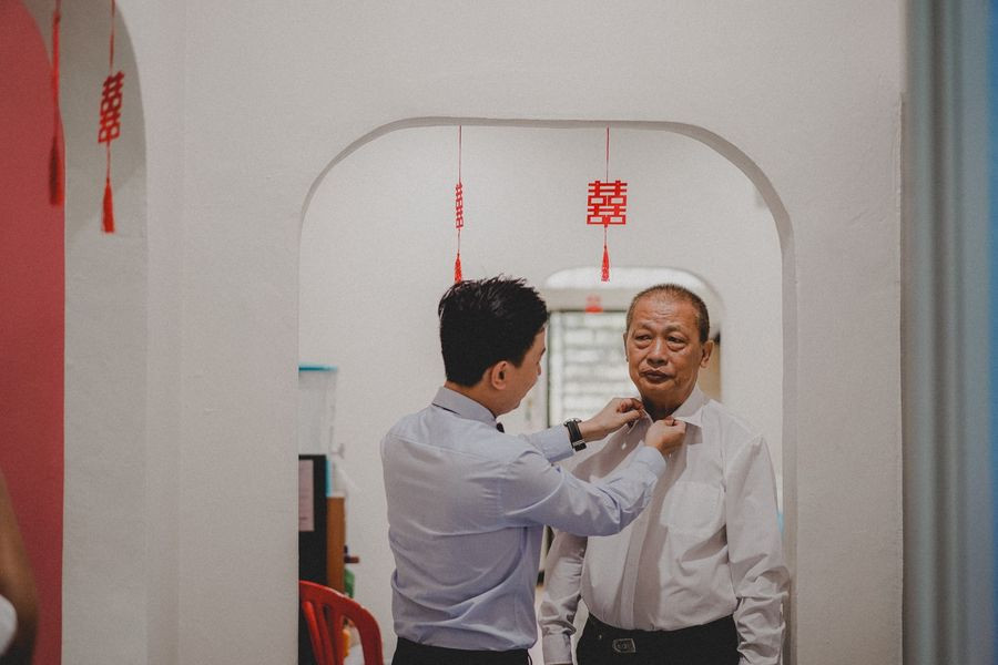 Guo Hao & Chee Ling opening wedding-day documentary moment, story opener frame 01, by Famous Bridal Kuantan
