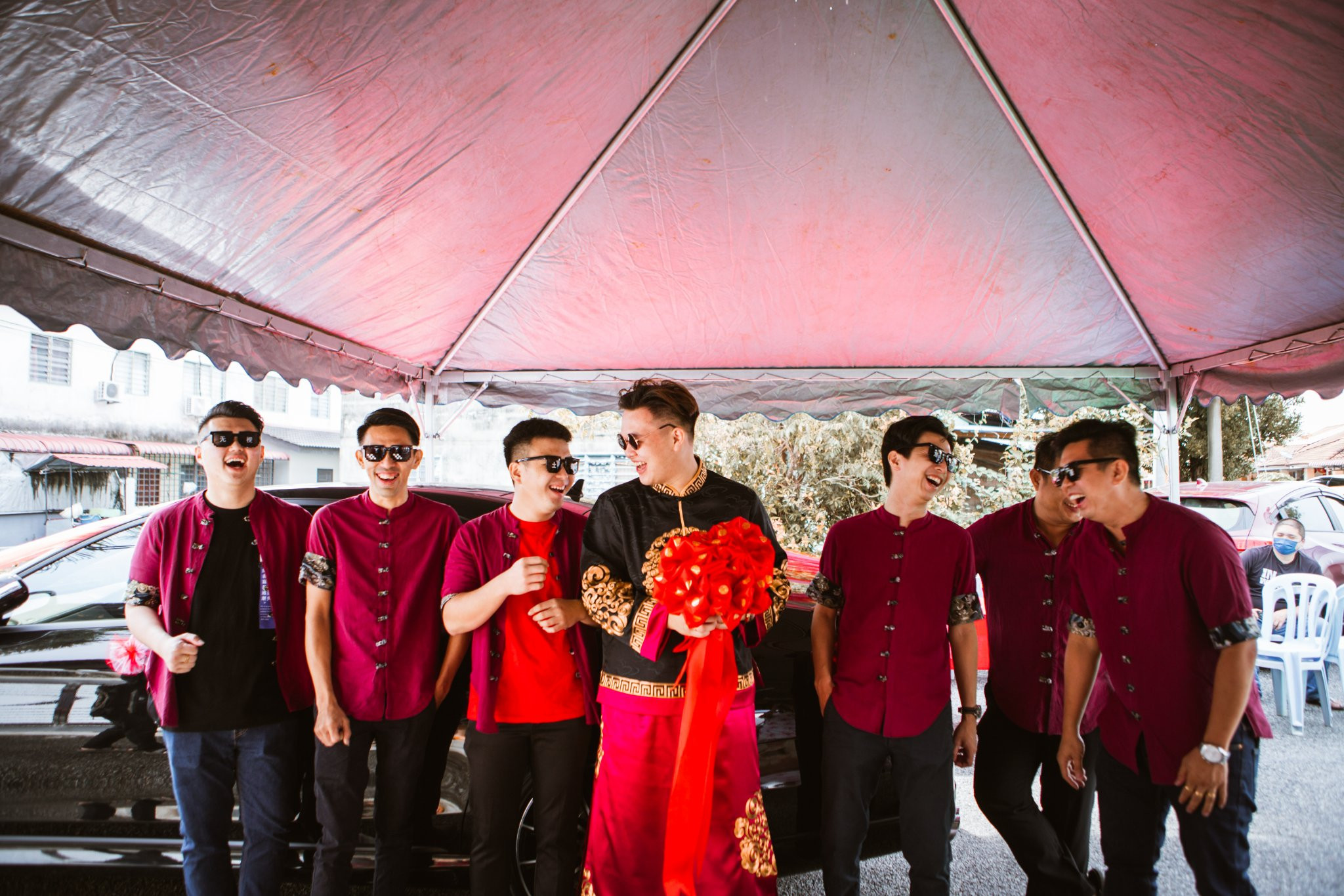Jhonny & Michele family blessing wedding portrait, guided portrait sequence frame 06, by Famous Bridal Kuantan