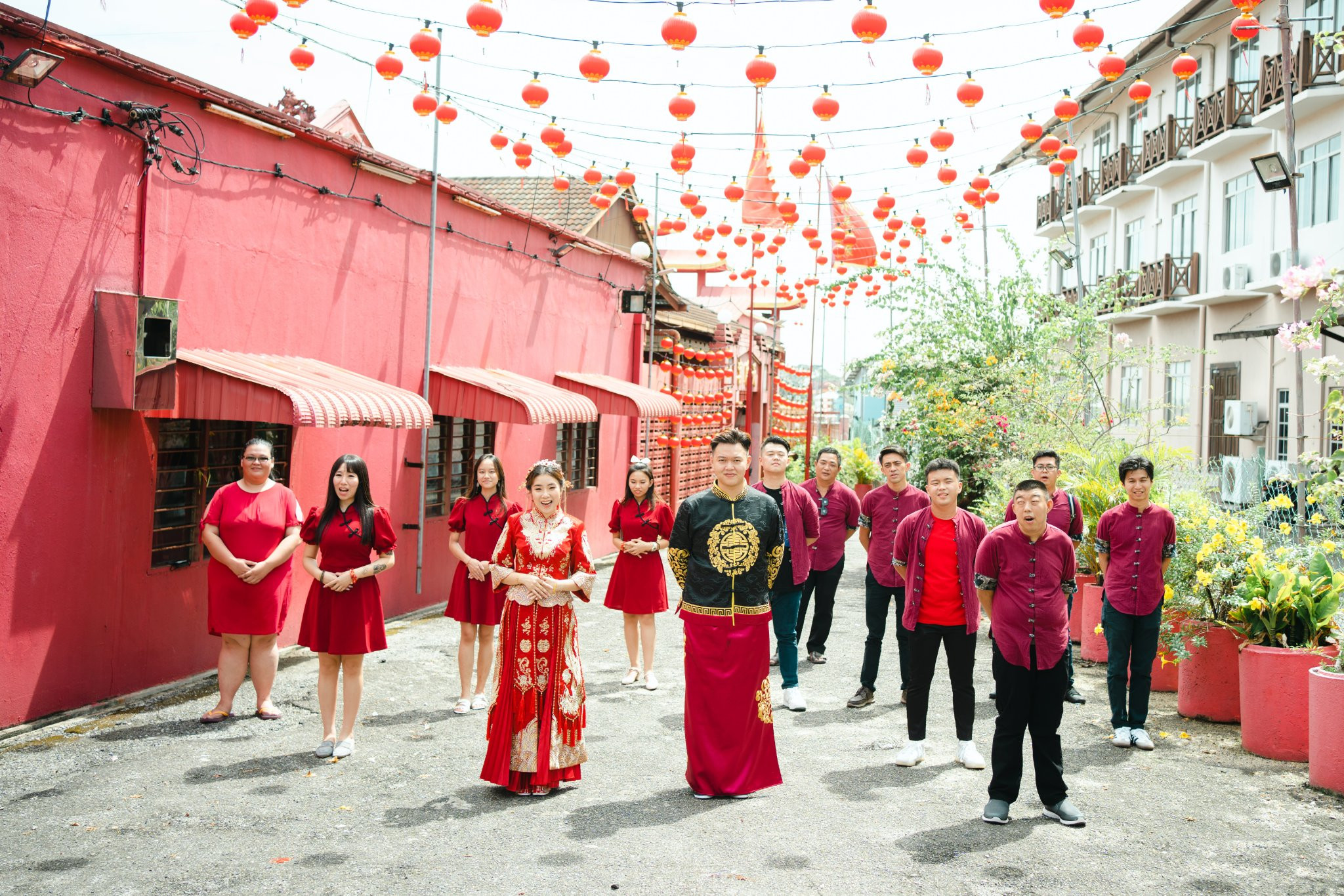 Jhonny & Michele opening wedding-day documentary moment, natural movement frame 21, by Famous Bridal Kuantan