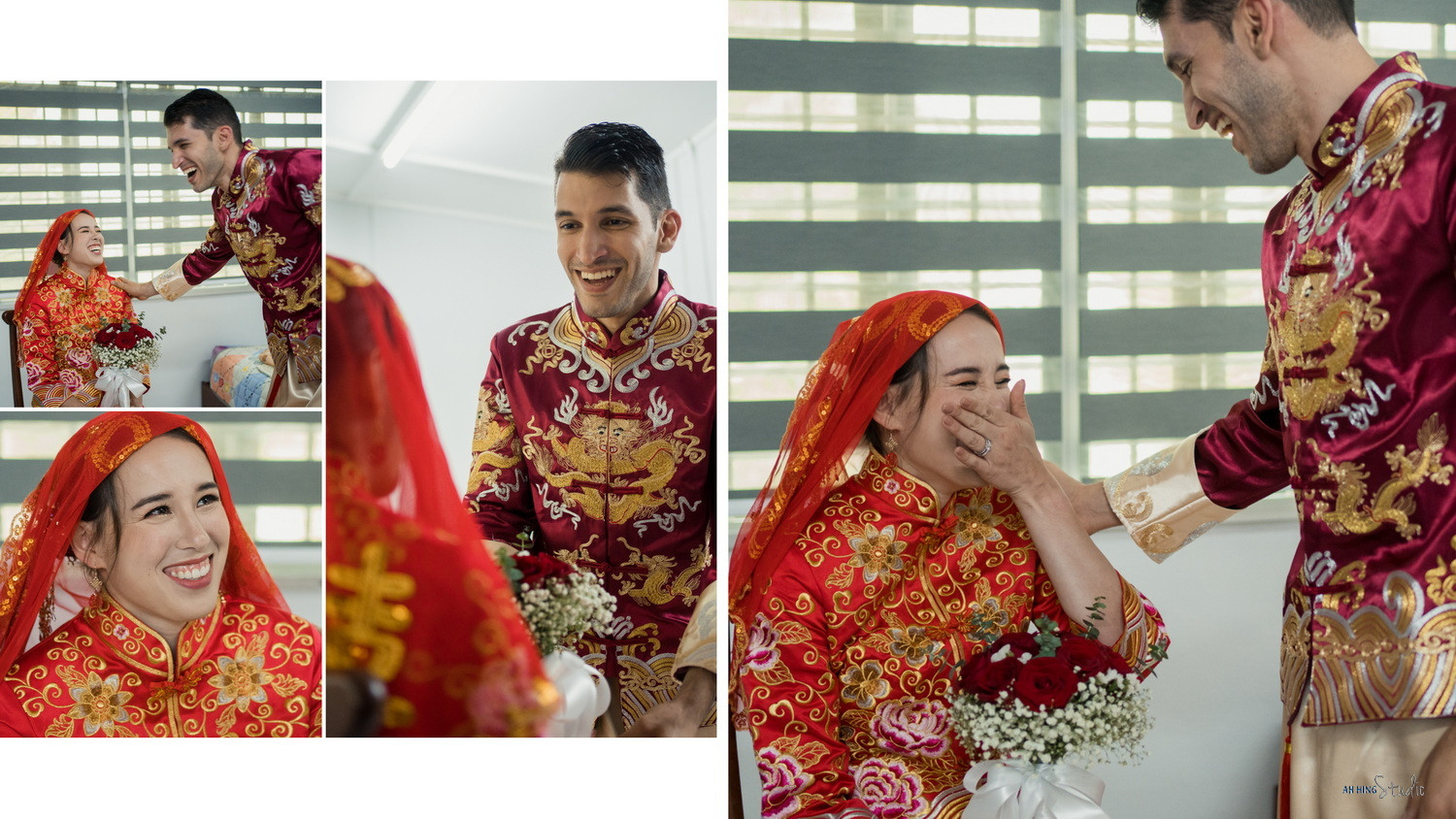 Mani & Hui Min family blessing wedding portrait, guided portrait sequence frame 06, by Famous Bridal Kuantan