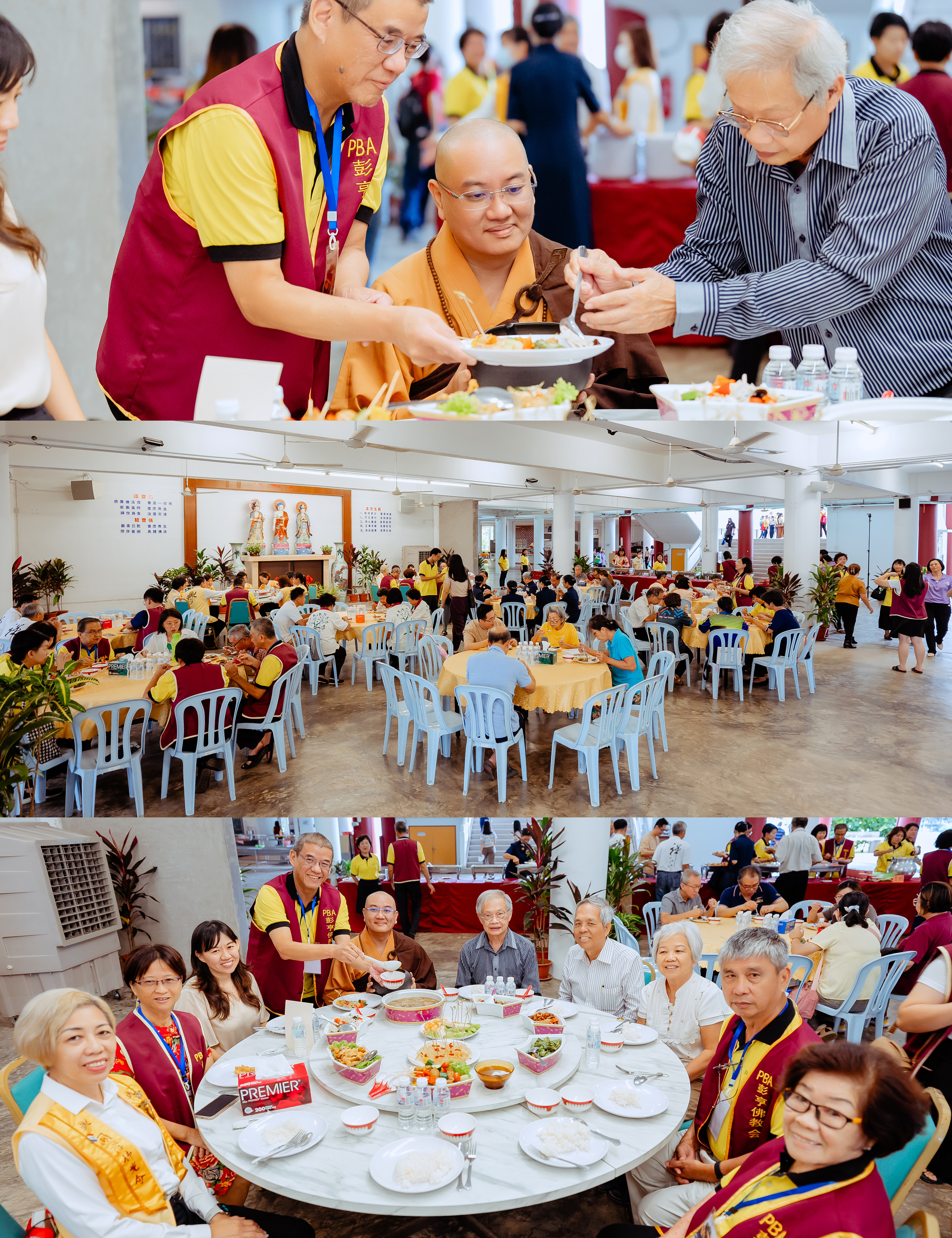 PBA《星空雲海》緬懷星雲大師紀念展 visitor interaction at exhibition, people-focused moment frame 02, by Famous Bridal Kuantan