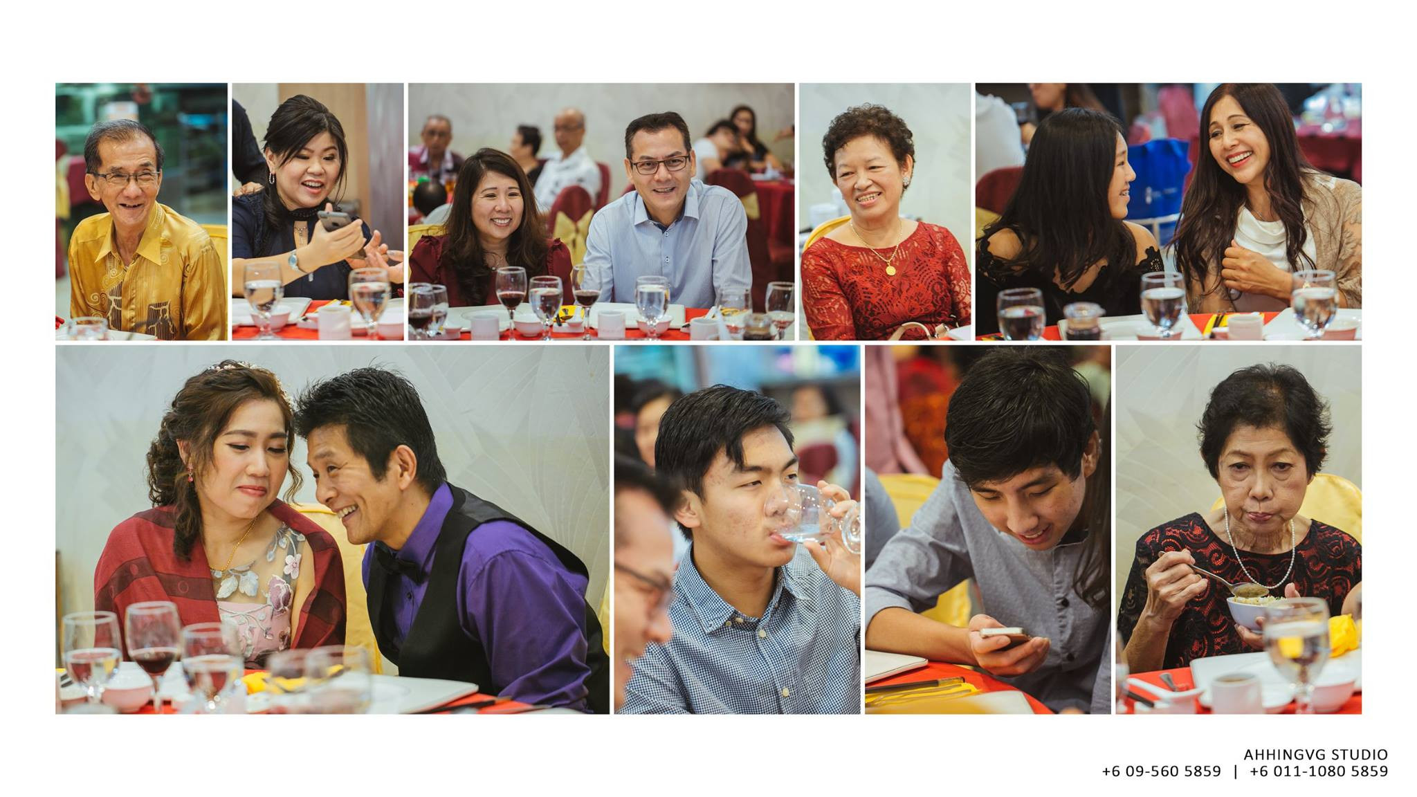 Pedro Lim & Ann Ng family blessing wedding portrait, guided portrait sequence frame 06, by Famous Bridal Kuantan
