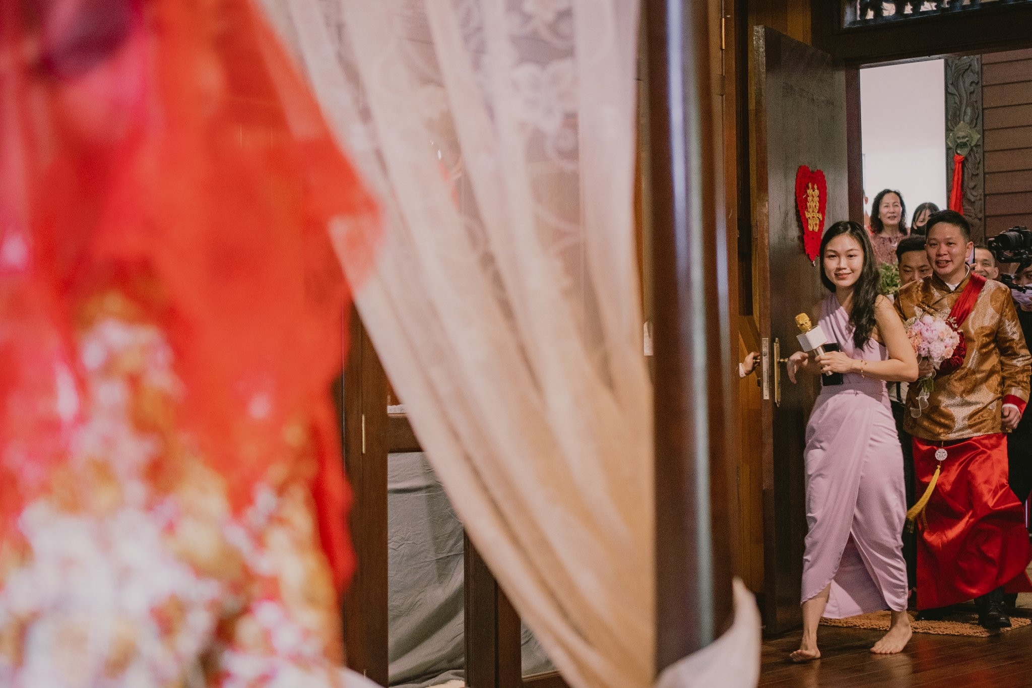 Sam & Jen guest candid wedding photo, quiet in-between moment frame 18, by Famous Bridal Kuantan