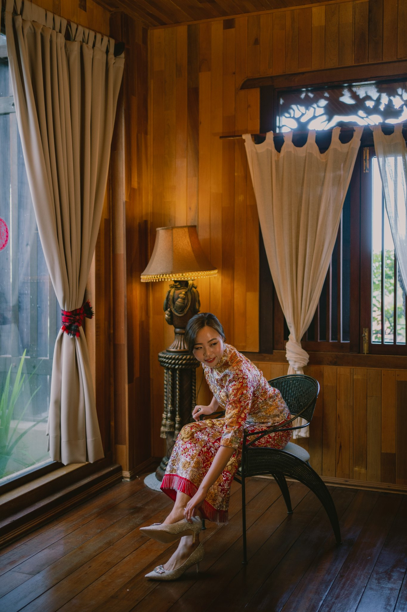 Sam & Jen wedding morning ceremony moment, album detail frame 04, by Famous Bridal Kuantan