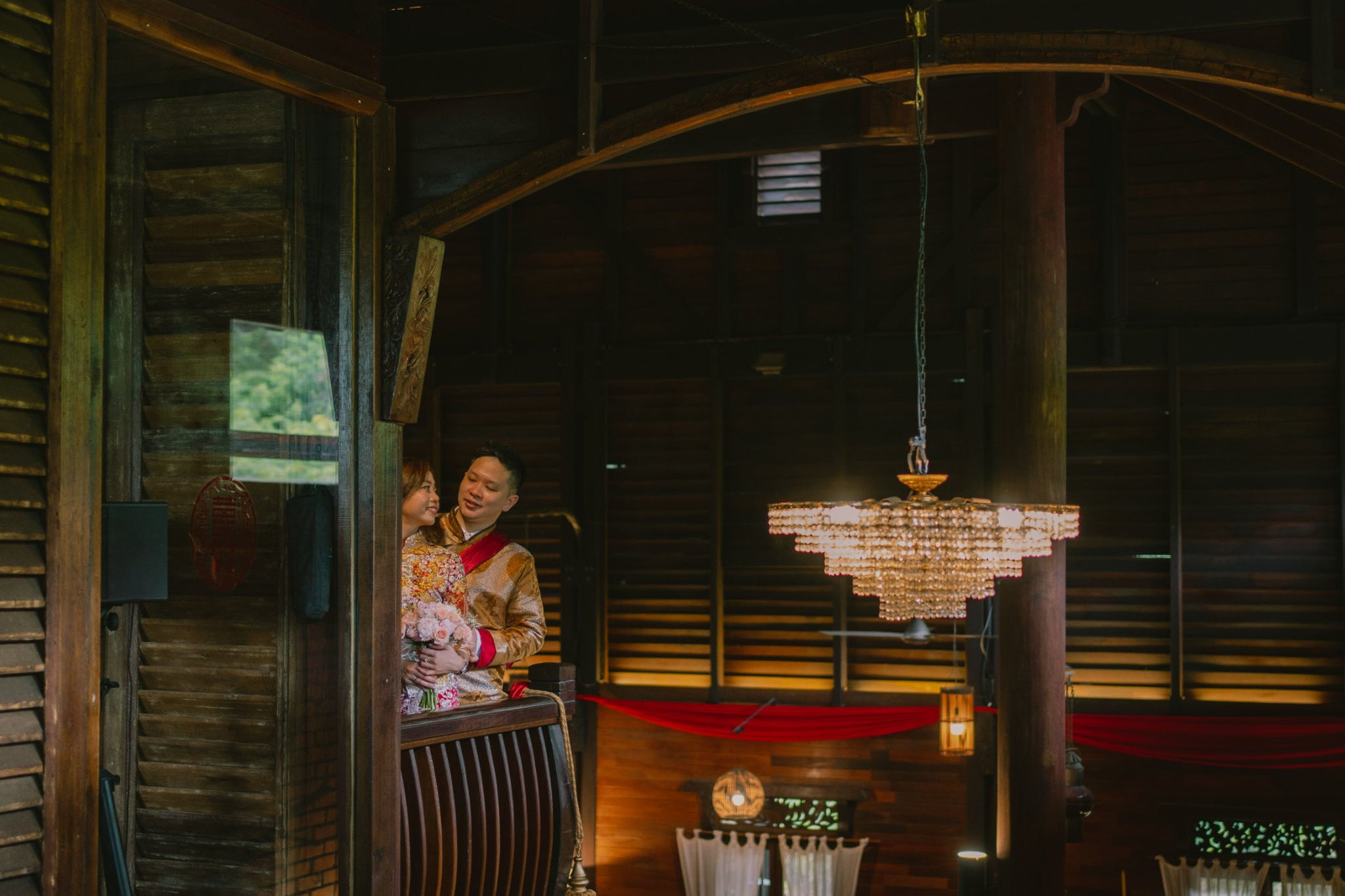 Sam & Jen opening wedding-day documentary moment, natural movement frame 21, by Famous Bridal Kuantan