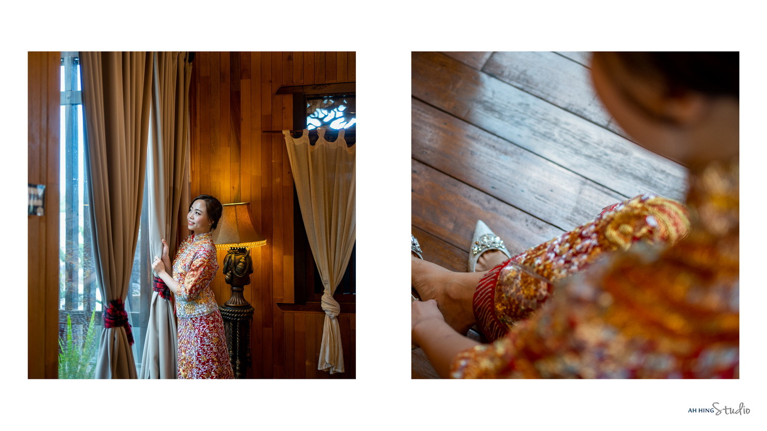 Sam & Jen Chinese tea ceremony blessing, family memory frame 03, by Famous Bridal Kuantan