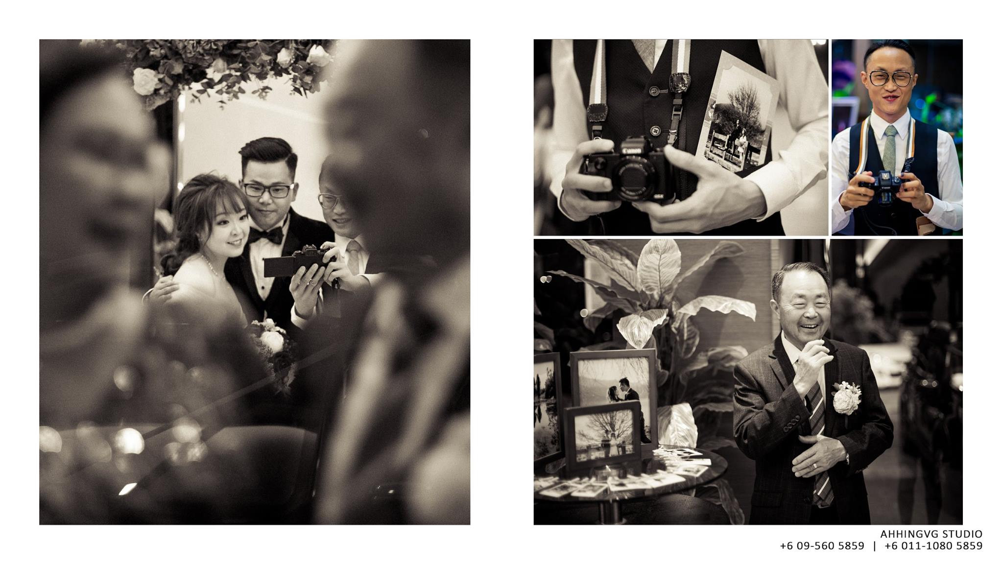 Seven & Janice bridal party group portrait, natural movement frame 05, by Famous Bridal Kuantan