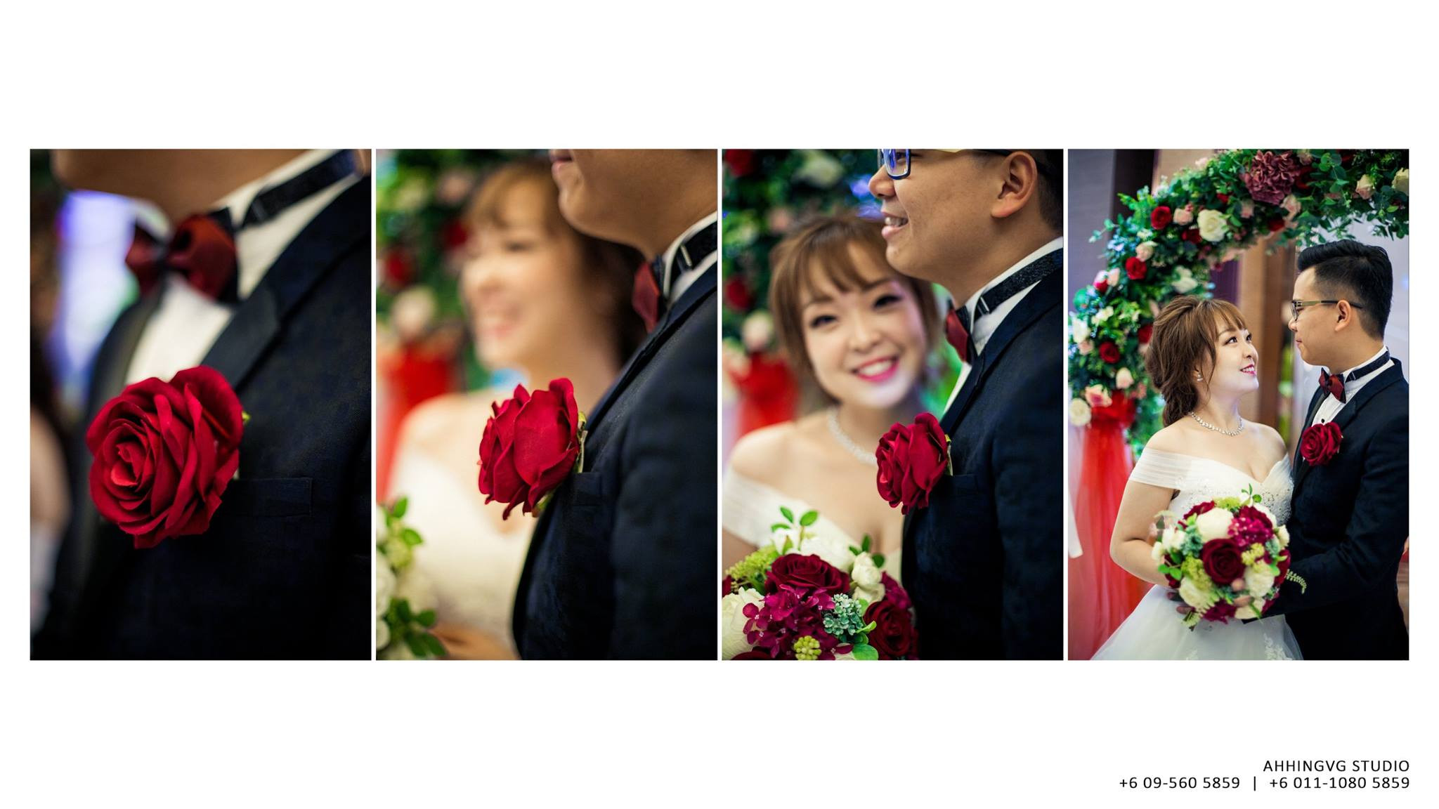Seven & Janice wedding morning ceremony moment, album detail frame 04, by Famous Bridal Kuantan