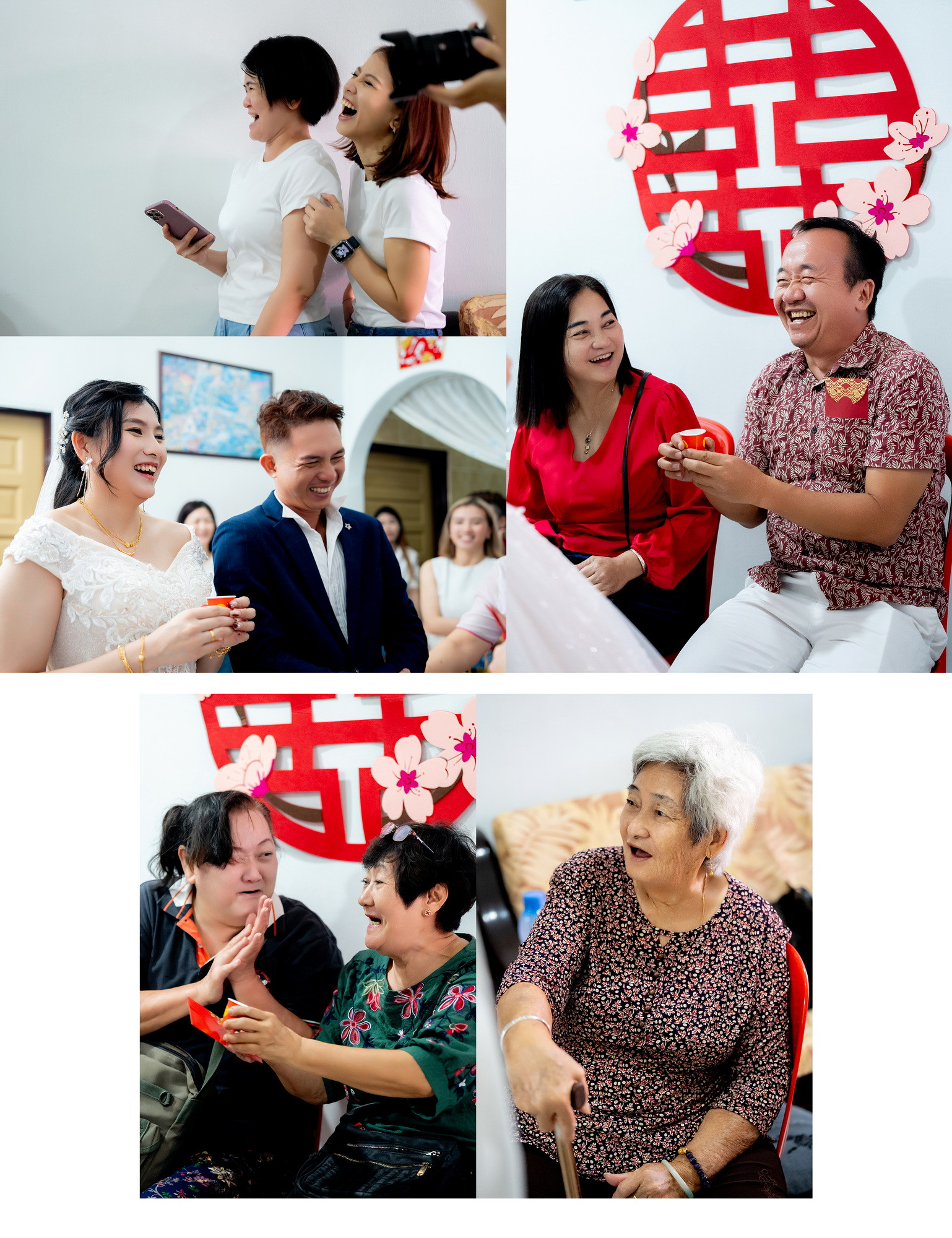 Vui Loong & Ling Ling bridal bouquet and gown detail, story opener frame 17, by Famous Bridal Kuantan