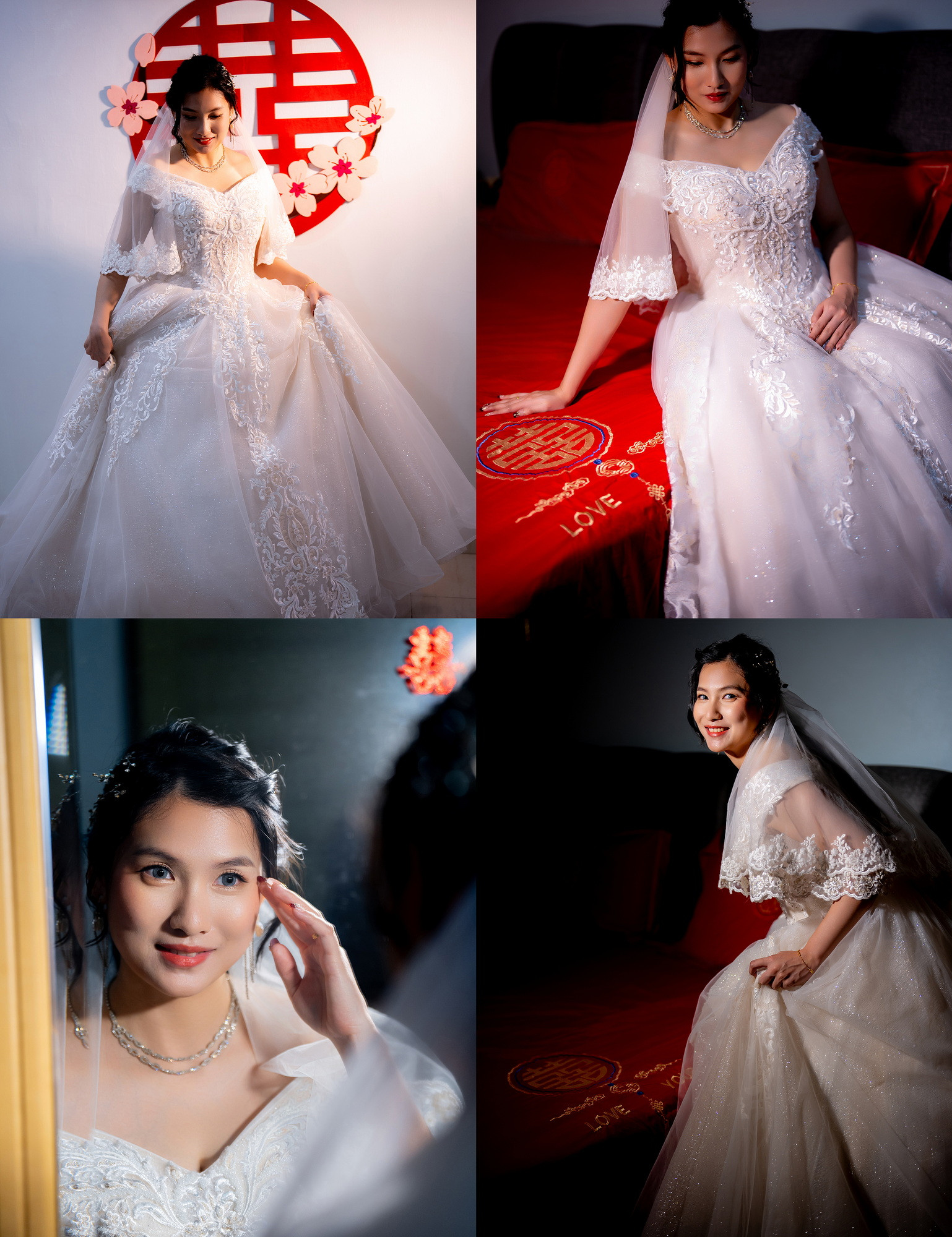 Vui Loong & Ling Ling bridal party group portrait, natural movement frame 05, by Famous Bridal Kuantan