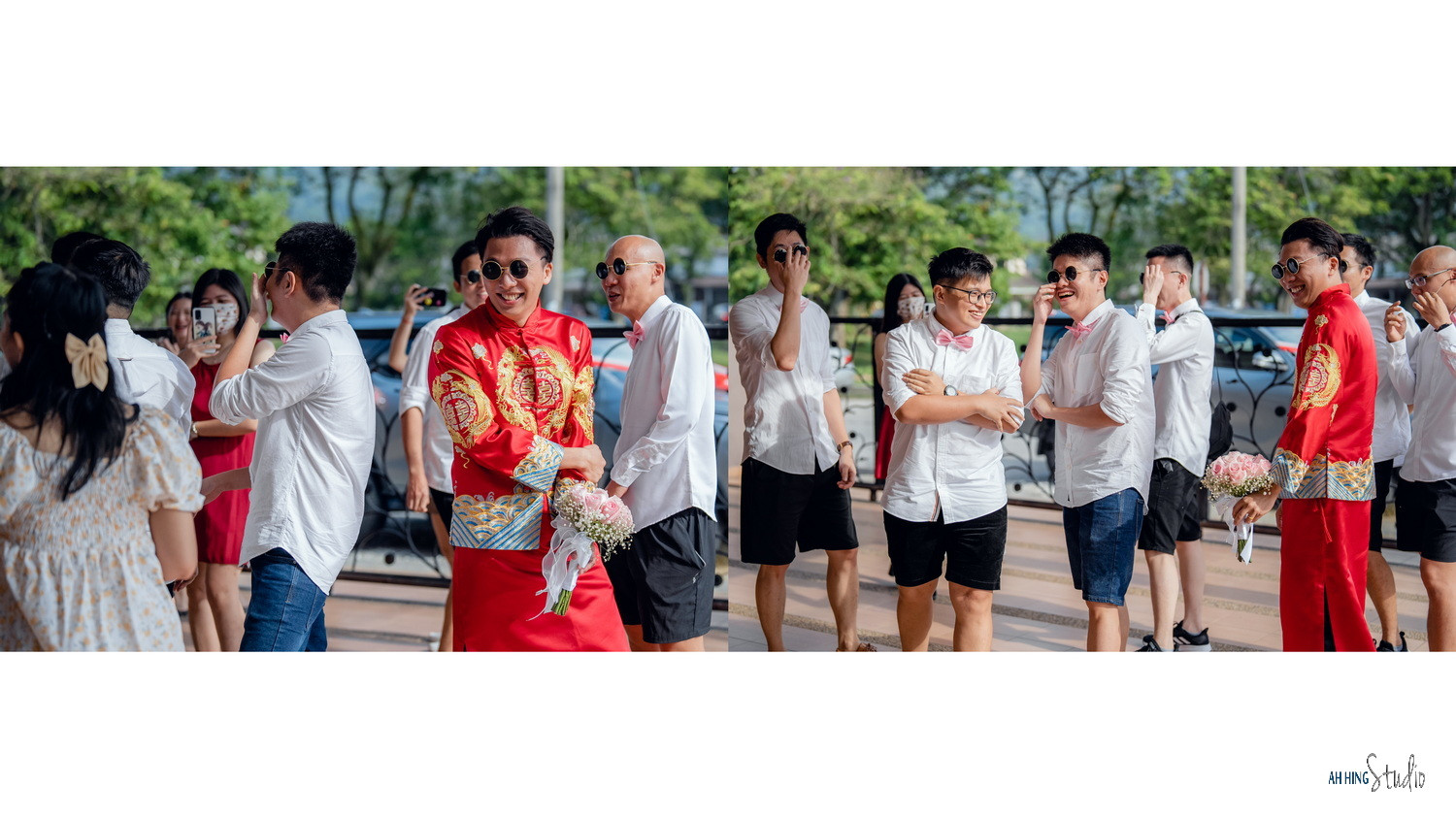 Wuh Hou & Sze Minn family blessing wedding portrait, quiet in-between moment frame 26, by Famous Bridal Kuantan