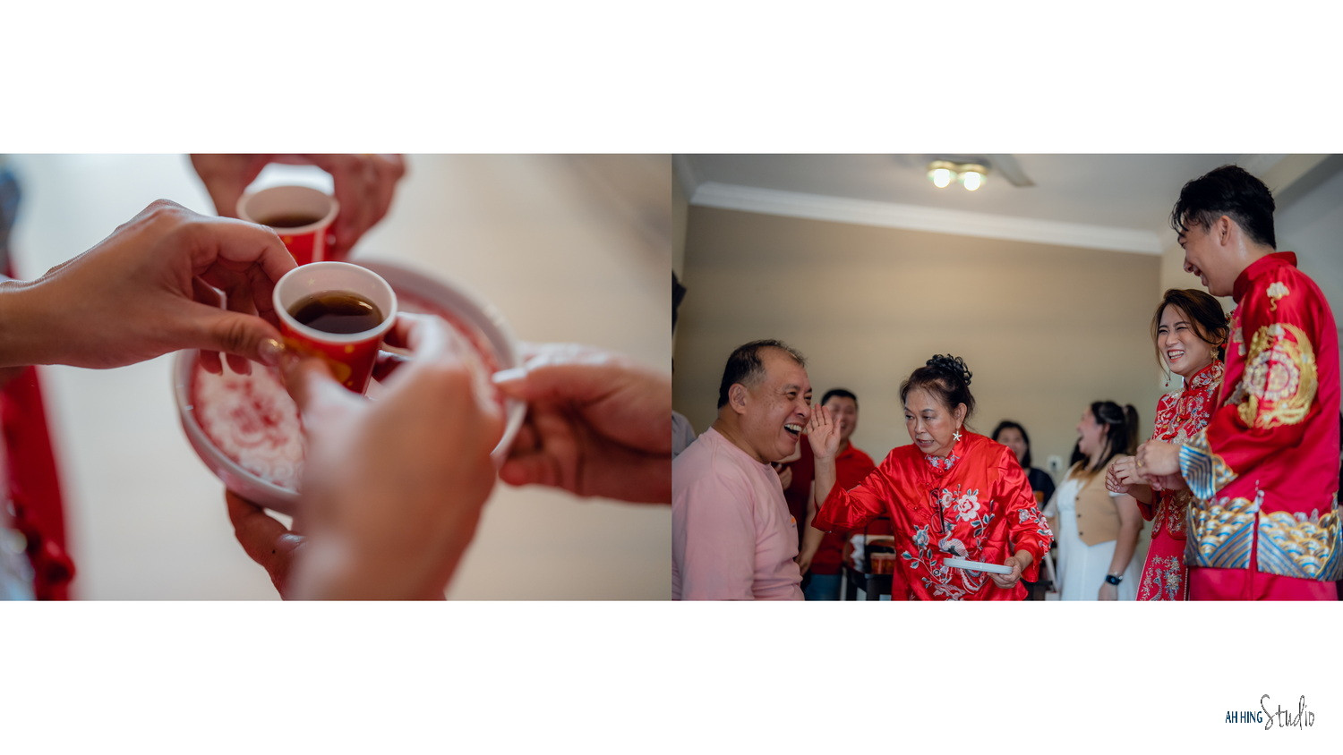 Wuh Hou & Sze Minn family blessing wedding portrait, quiet in-between moment frame 66, by Famous Bridal Kuantan