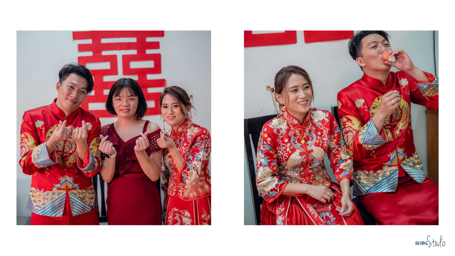 Wuh Hou & Sze Minn wedding gate-crash game moment, family memory frame 107, by Famous Bridal Kuantan