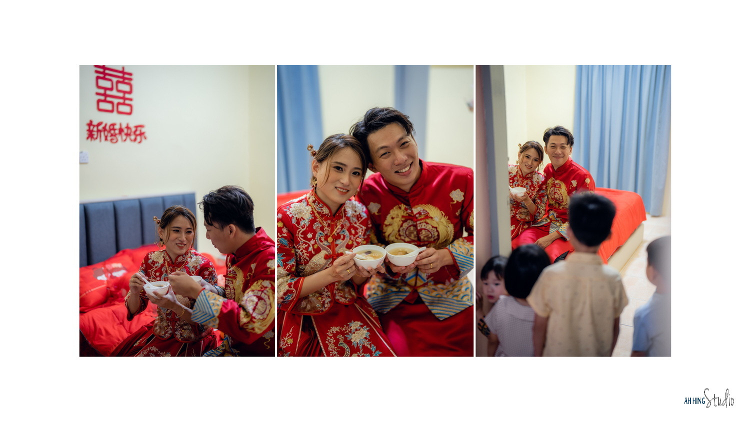 Wuh Hou & Sze Minn quiet couple portrait on wedding day, celebration rhythm frame 111, by Famous Bridal Kuantan