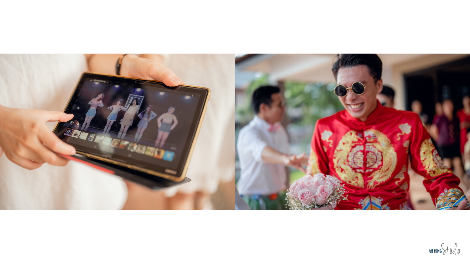 Wuh Hou & Sze Minn wedding reception detail, album detail frame 28, by Famous Bridal Kuantan
