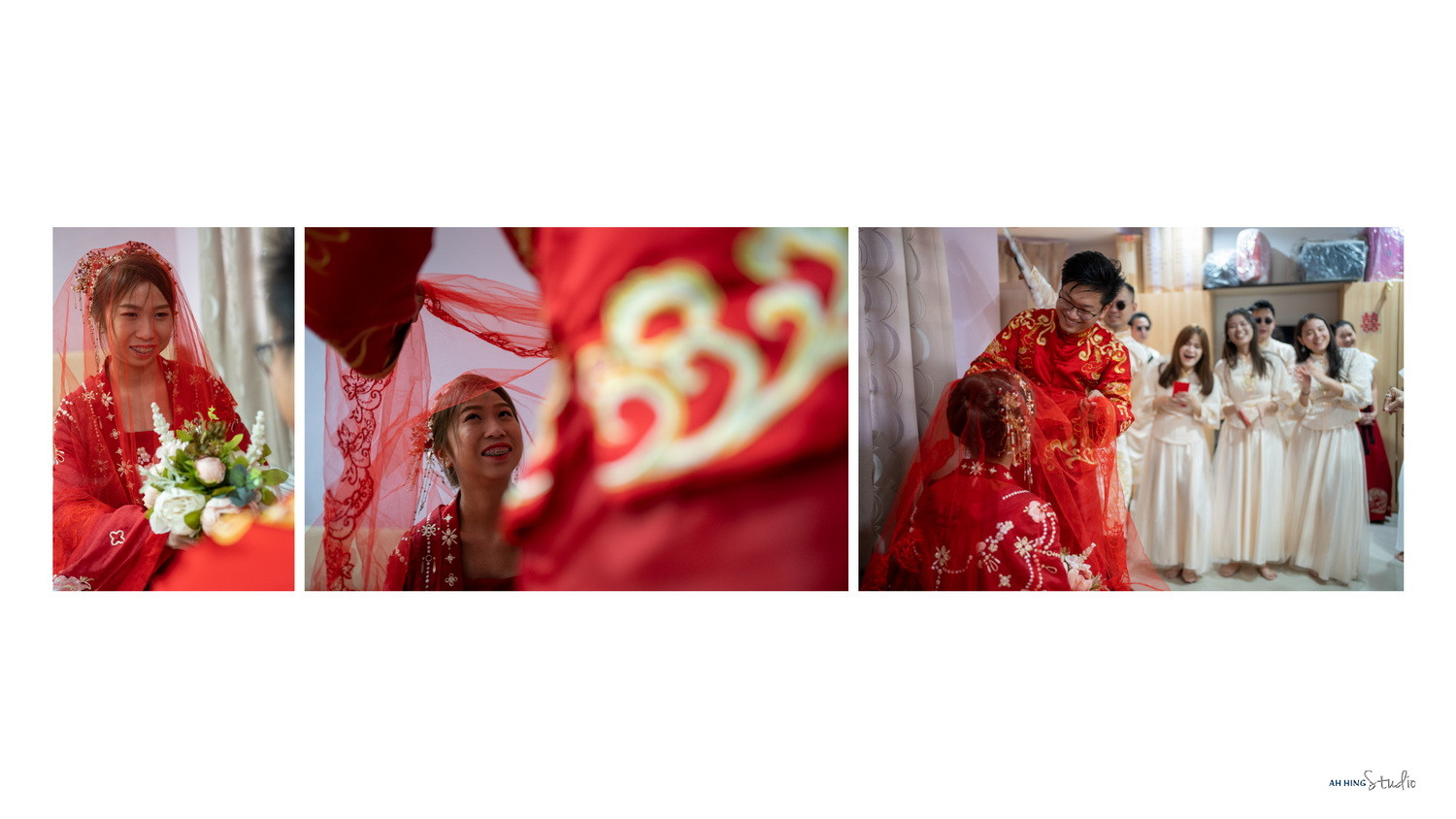 Zhen Hui & May Lee bridal party group portrait, story opener frame 65, by Famous Bridal Kuantan