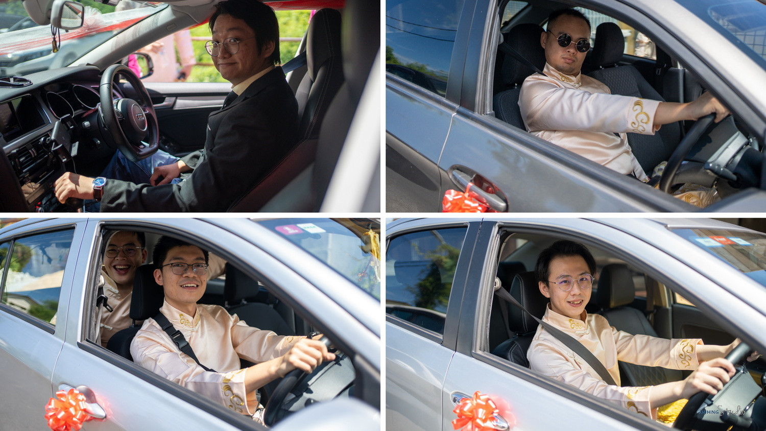 Zhen Hui & May Lee bridal party group portrait, story opener frame 105, by Famous Bridal Kuantan
