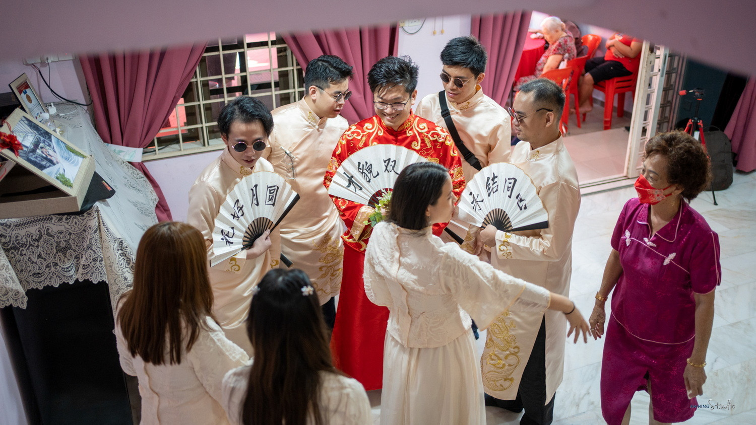 Zhen Hui & May Lee candid wedding celebration moment, story opener frame 49, by Famous Bridal Kuantan