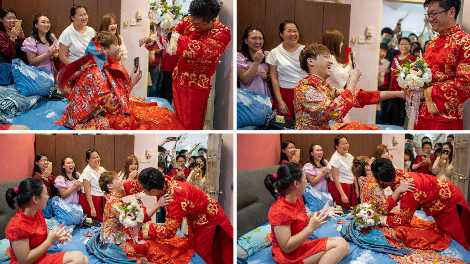 Zhen Hui & May Lee wedding ceremony entrance, family memory frame 59, by Famous Bridal Kuantan