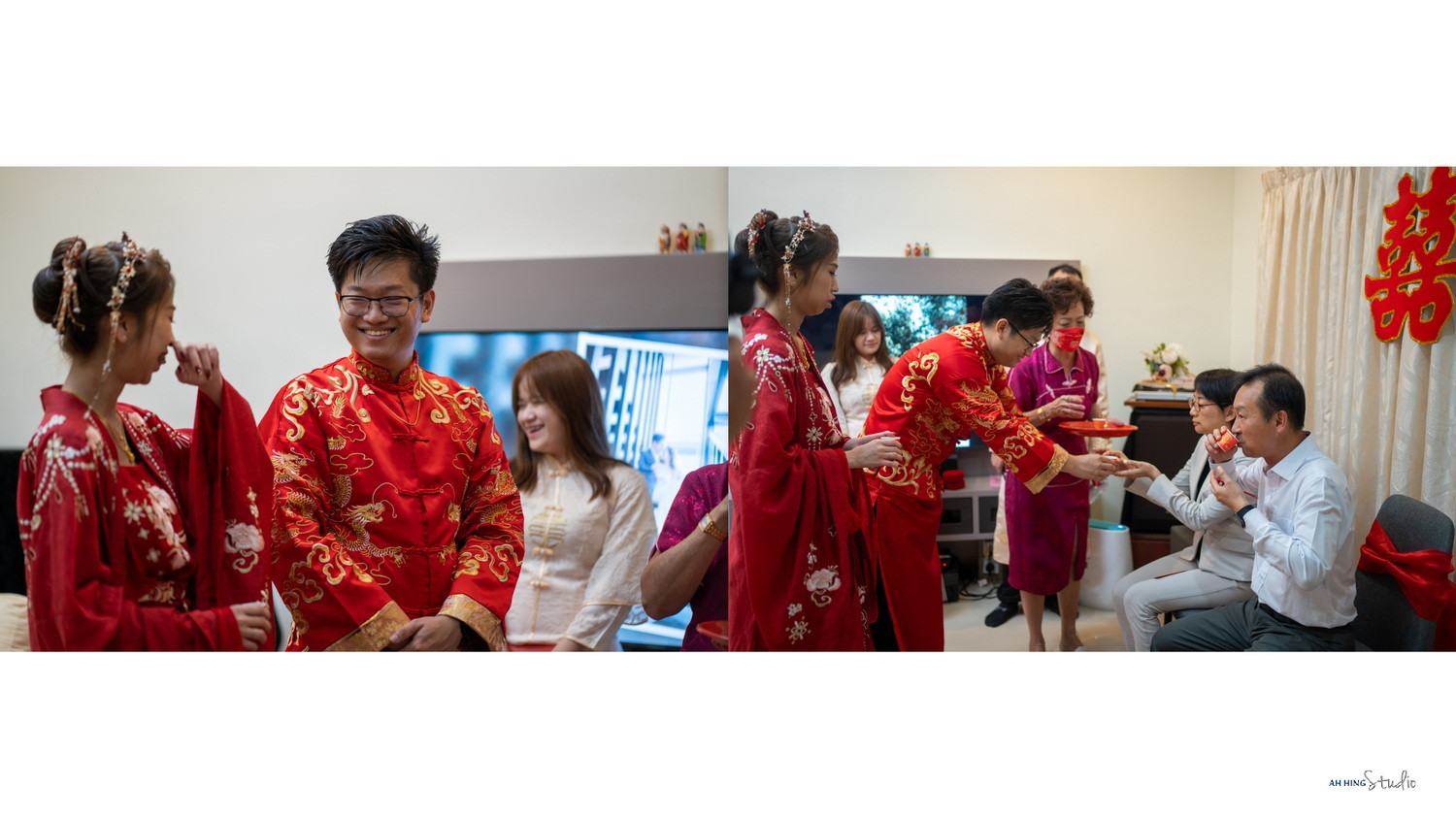 Zhen Hui & May Lee wedding dinner celebration photo, guided portrait sequence frame 134, by Famous Bridal Kuantan