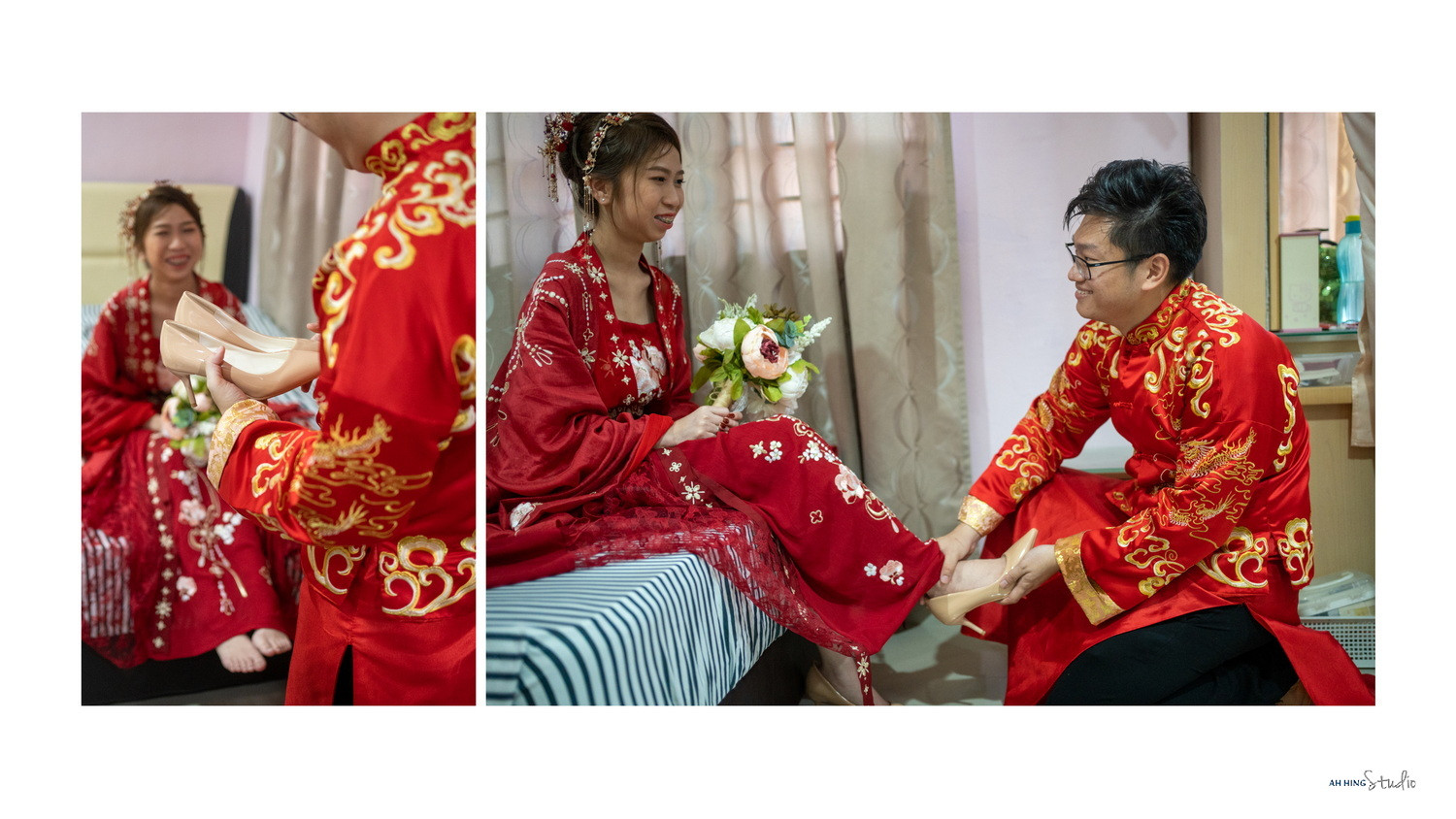 Zhen Hui & May Lee wedding gate-crash game moment, family memory frame 67, by Famous Bridal Kuantan