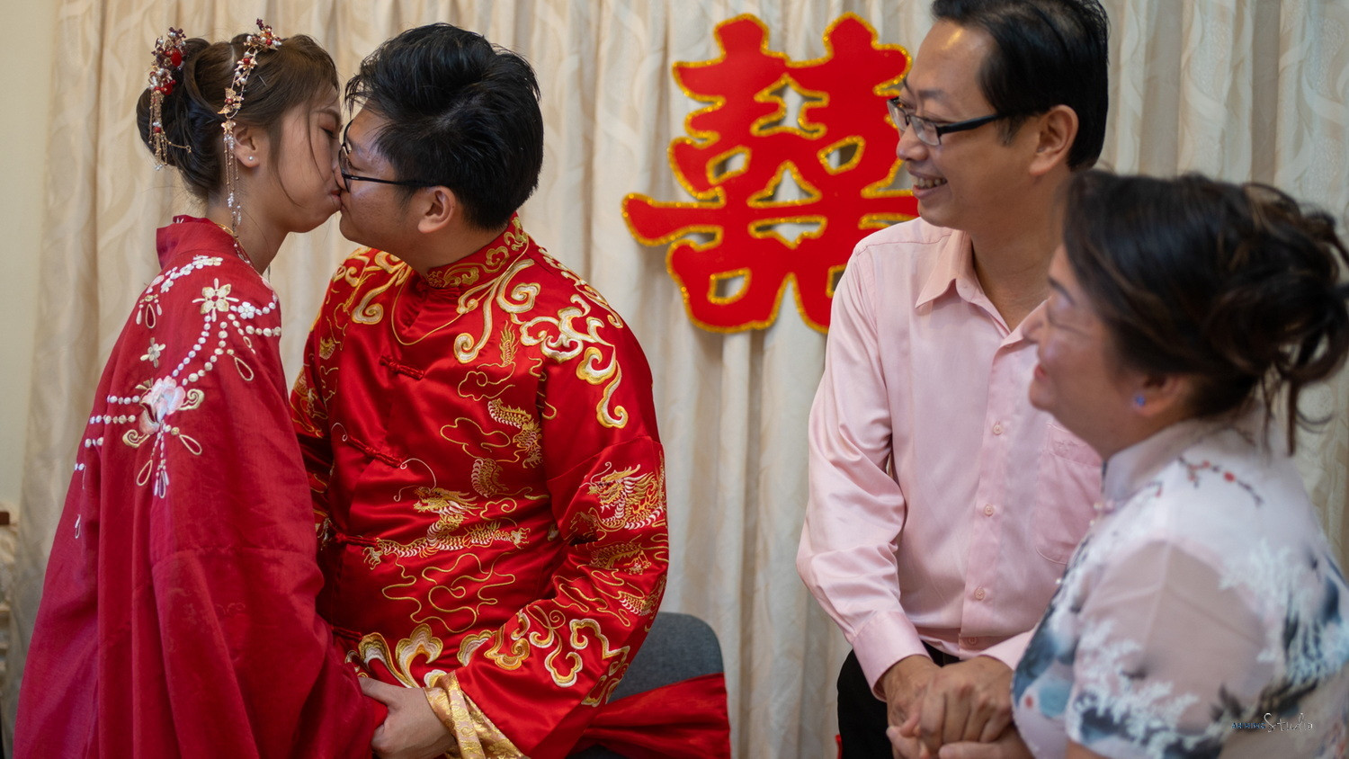 Zhen Hui & May Lee wedding gate-crash game moment, celebration rhythm frame 127, by Famous Bridal Kuantan