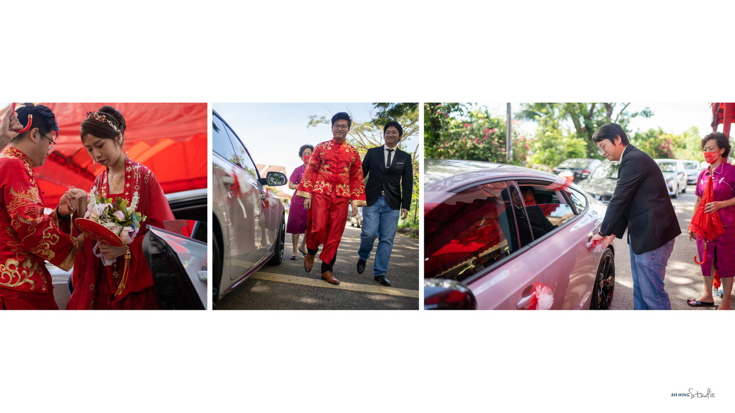 Zhen Hui & May Lee traditional Chinese wedding detail, guided portrait sequence frame 110, by Famous Bridal Kuantan