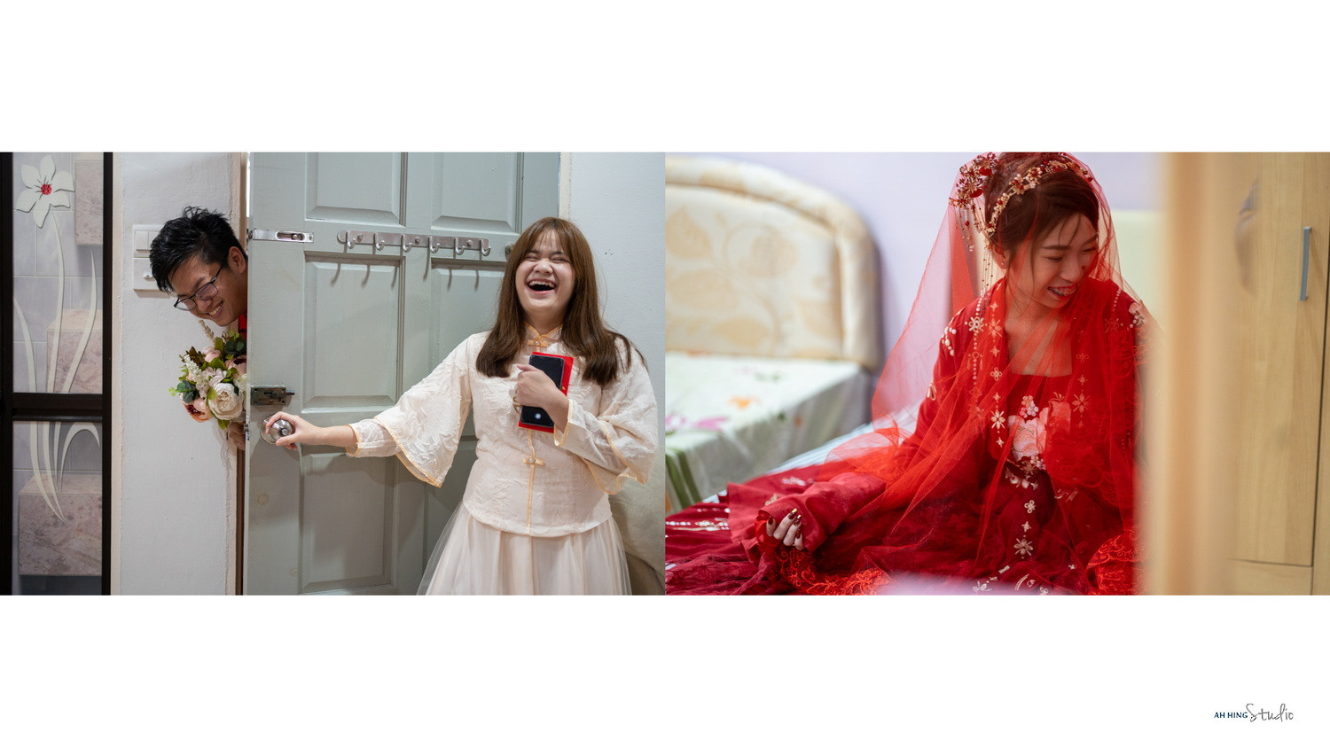 Zhen Hui & May Lee wedding morning ceremony moment, documentary transition frame 64, by Famous Bridal Kuantan
