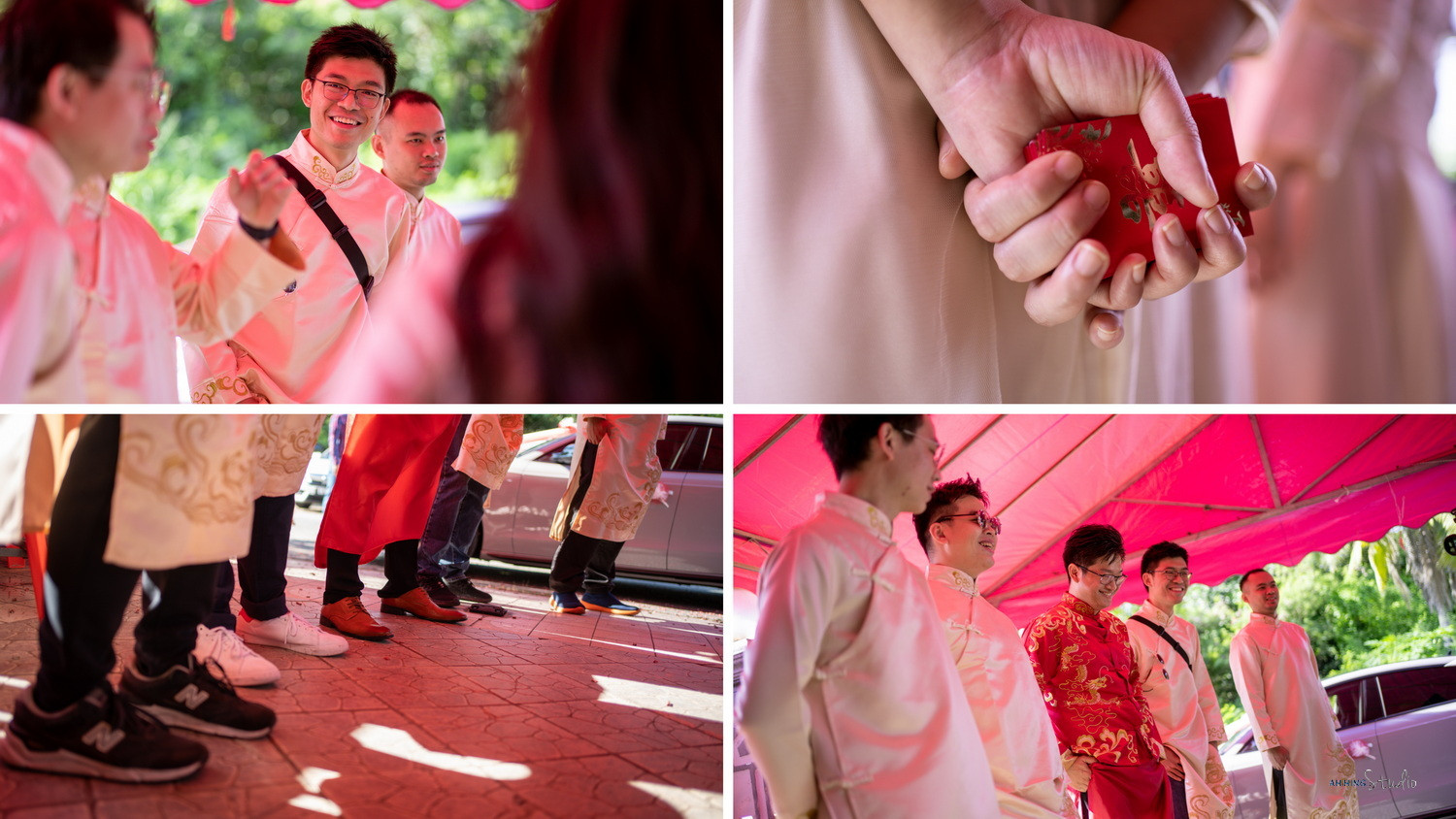 Zhen Hui & May Lee opening wedding-day documentary moment, story opener frame 41, by Famous Bridal Kuantan