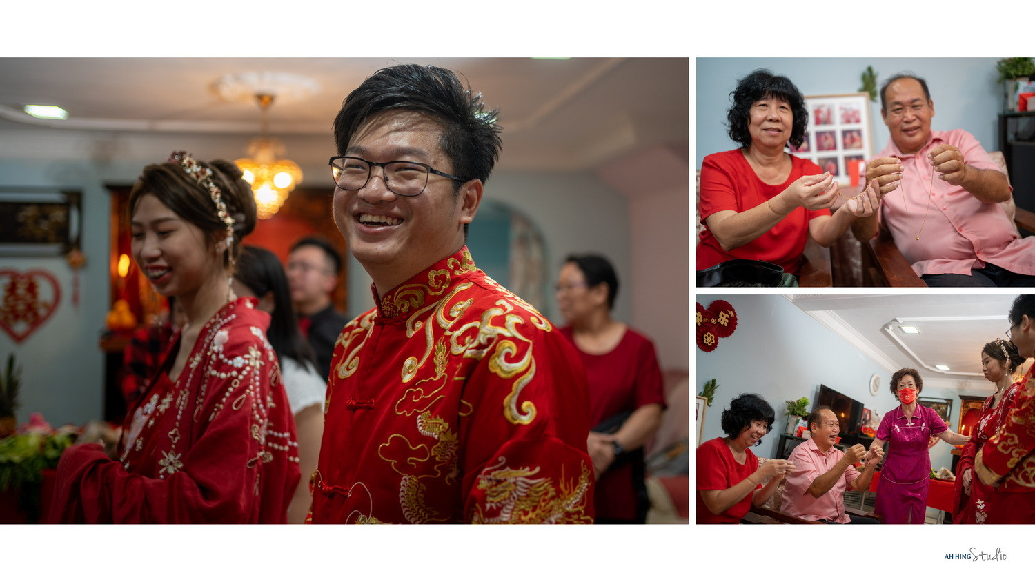 Zhen Hui & May Lee opening wedding-day documentary moment, story opener frame 81, by Famous Bridal Kuantan