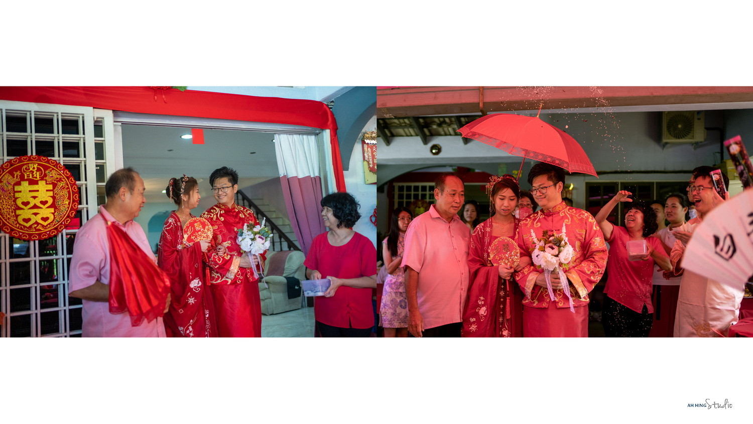 Zhen Hui & May Lee opening wedding-day documentary moment, natural movement frame 101, by Famous Bridal Kuantan