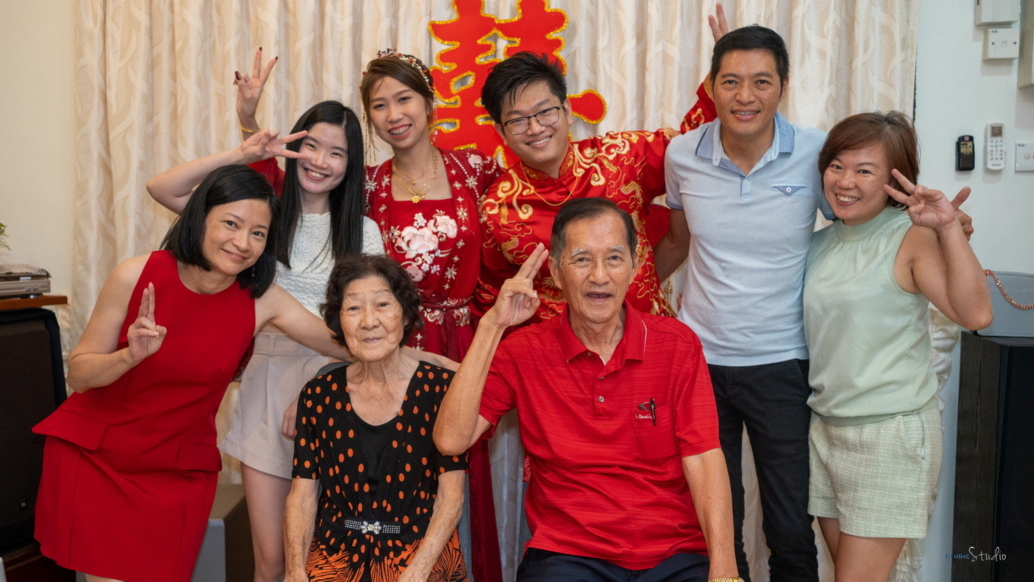 Zhen Hui & May Lee quiet couple portrait on wedding day, celebration rhythm frame 151, by Famous Bridal Kuantan
