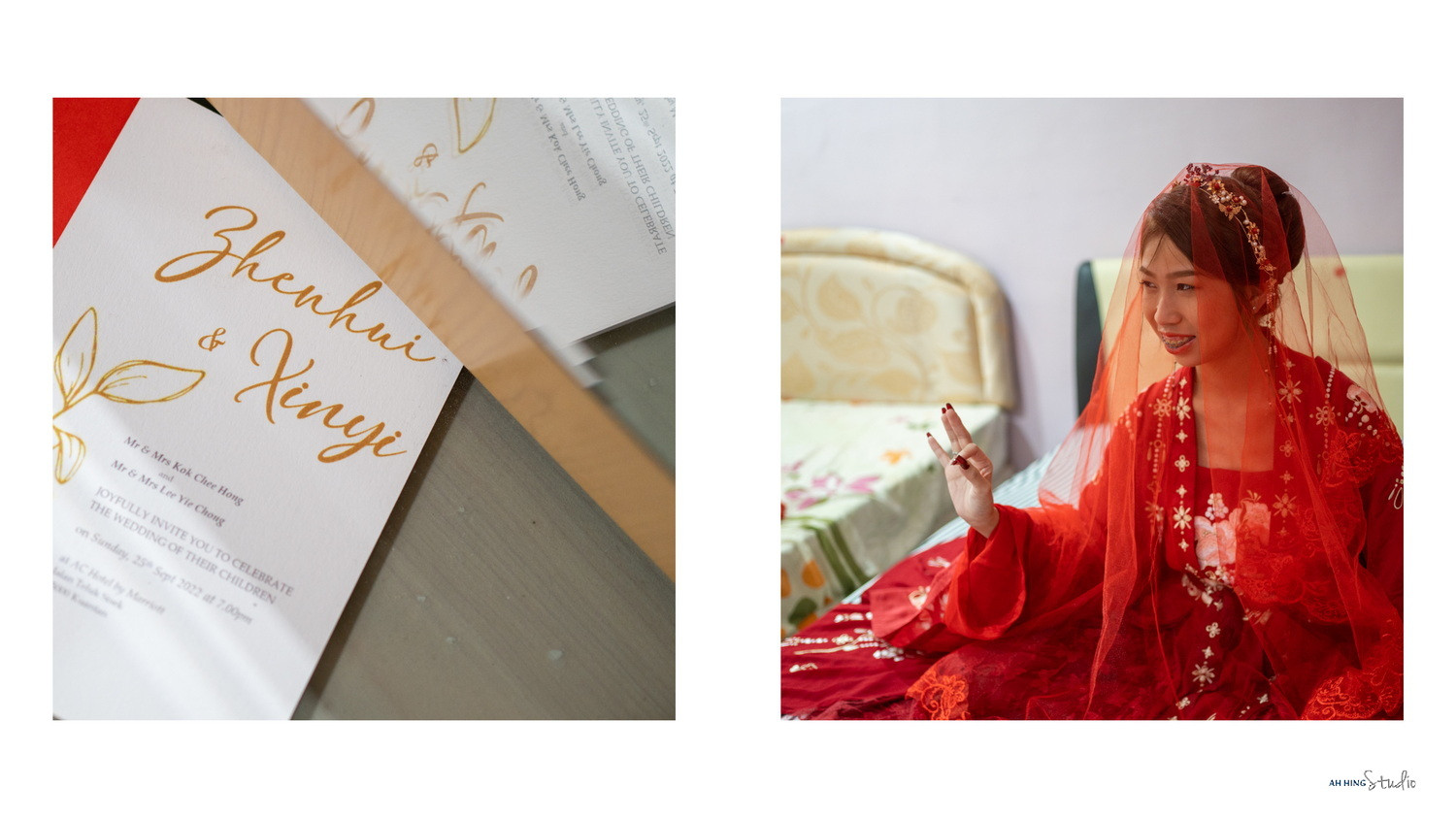 Zhen Hui & May Lee Chinese tea ceremony blessing, celebration rhythm frame 63, by Famous Bridal Kuantan