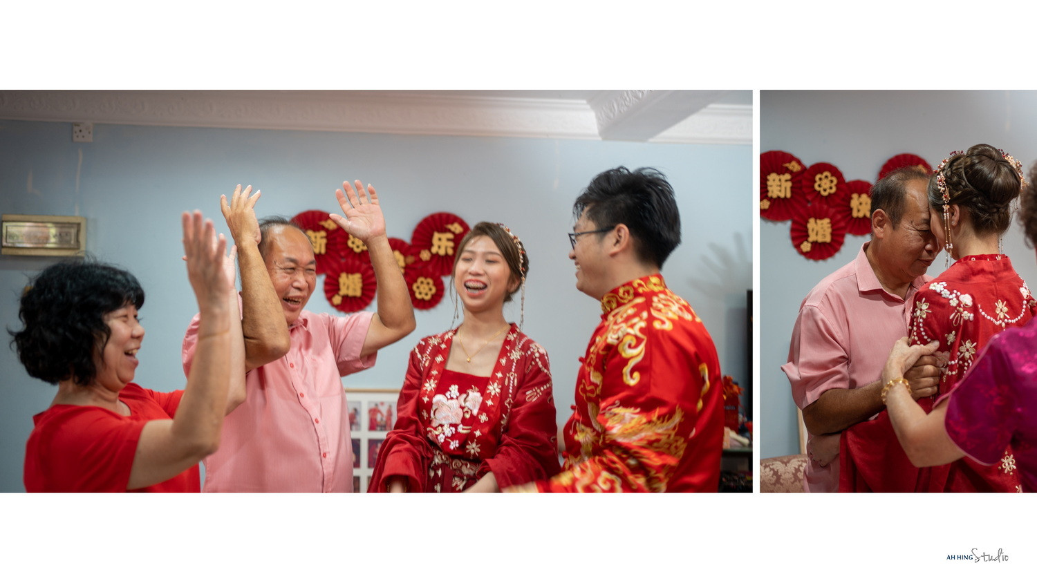 Zhen Hui & May Lee Chinese tea ceremony blessing, family memory frame 83, by Famous Bridal Kuantan