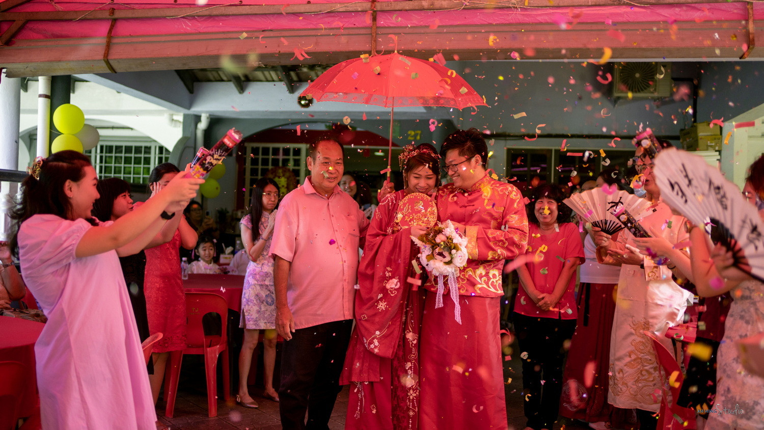Zhen Hui & May Lee Chinese tea ceremony blessing, celebration rhythm frame 103, by Famous Bridal Kuantan